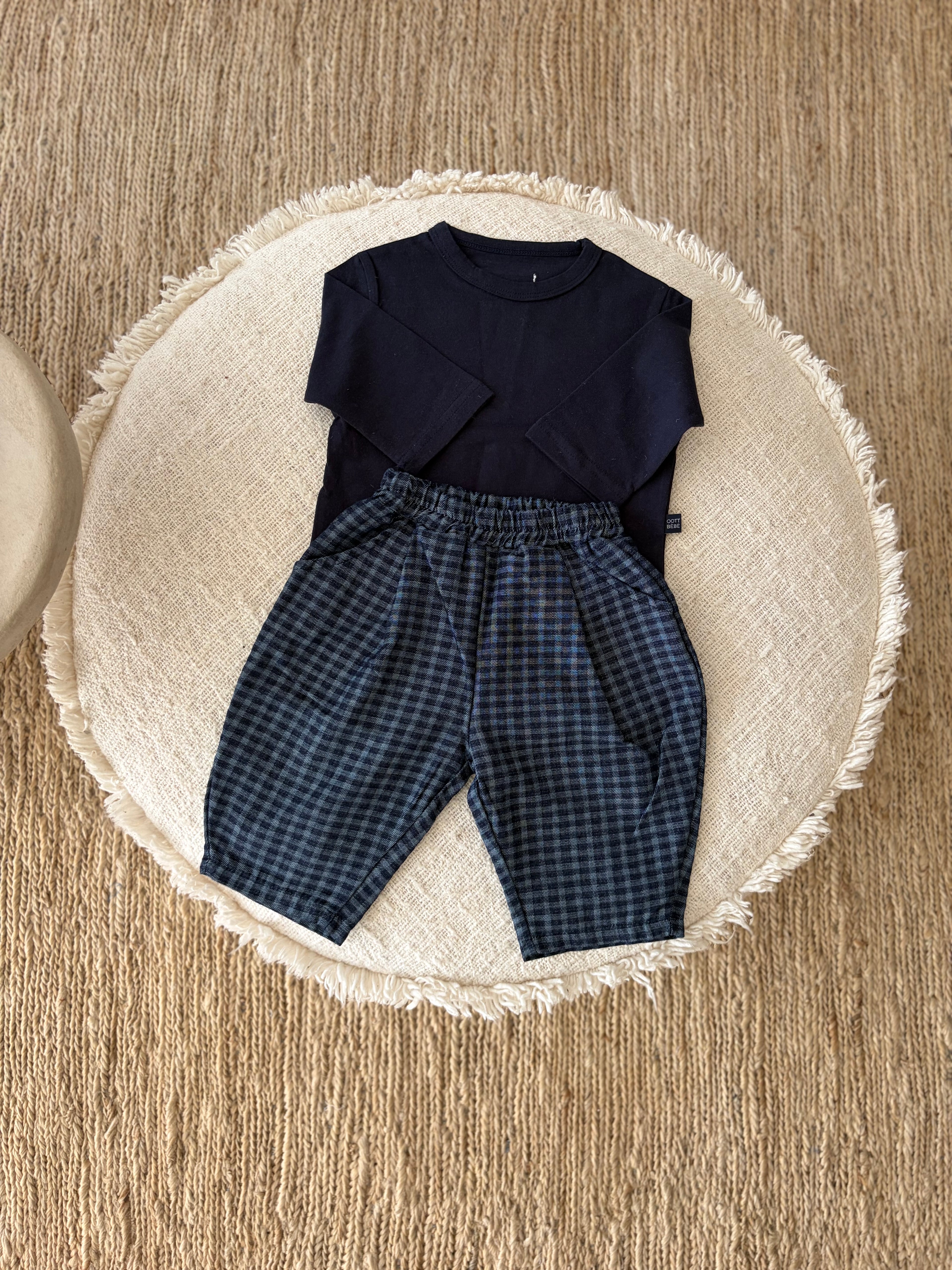 baby shirt met lange mouwen - marineblauw