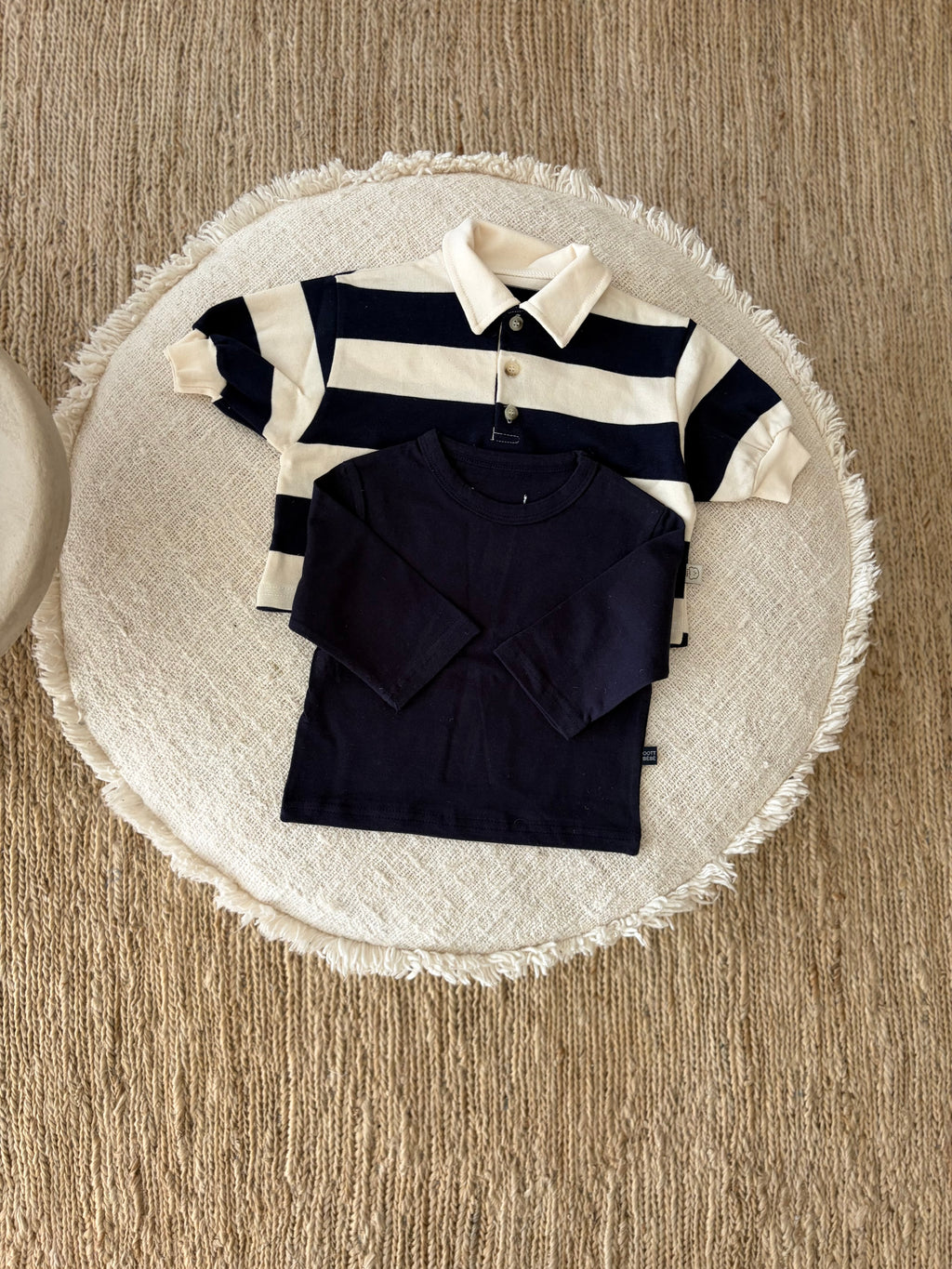 baby shirt met lange mouwen - marineblauw