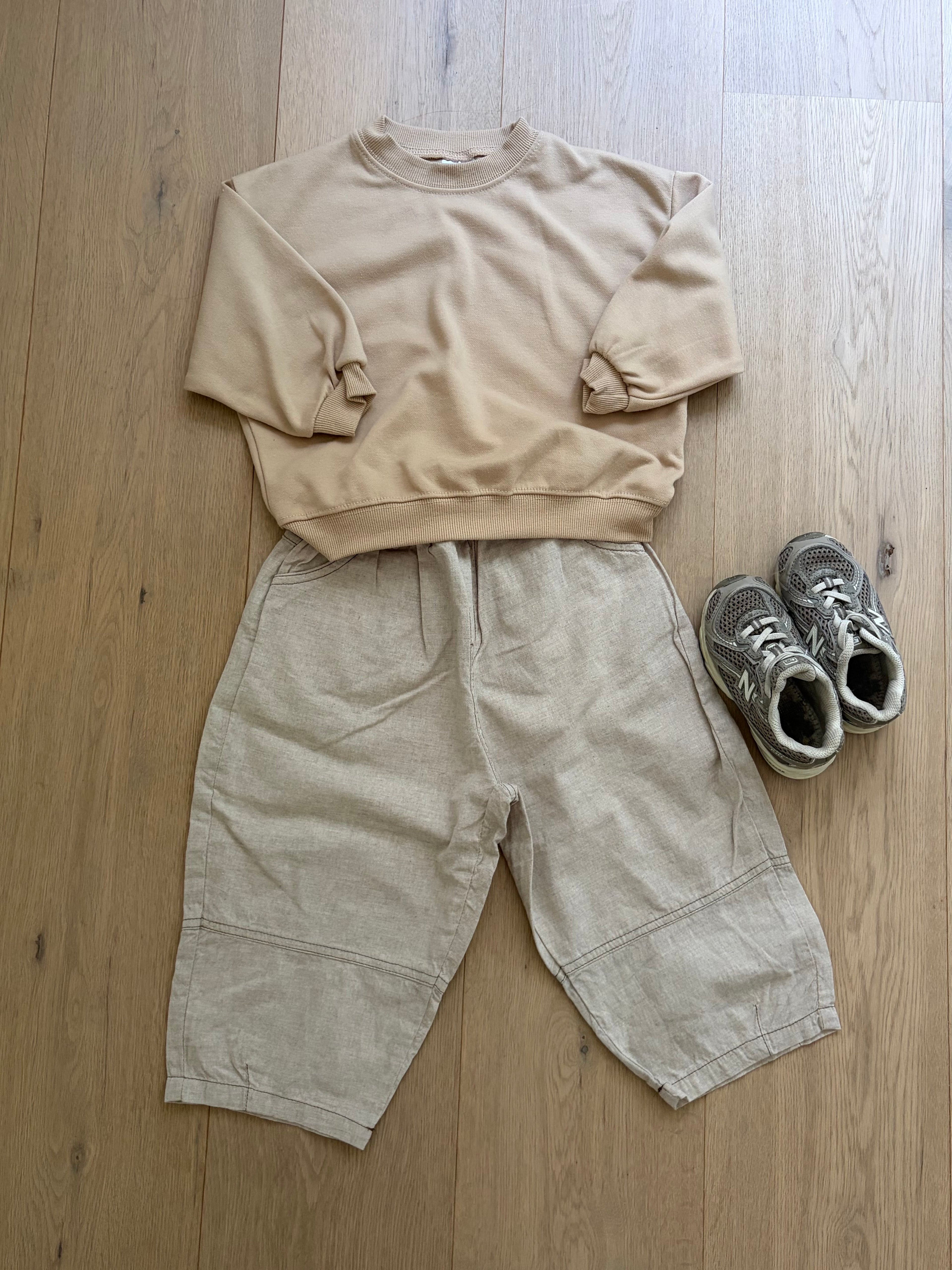 Coole beige baggy broek