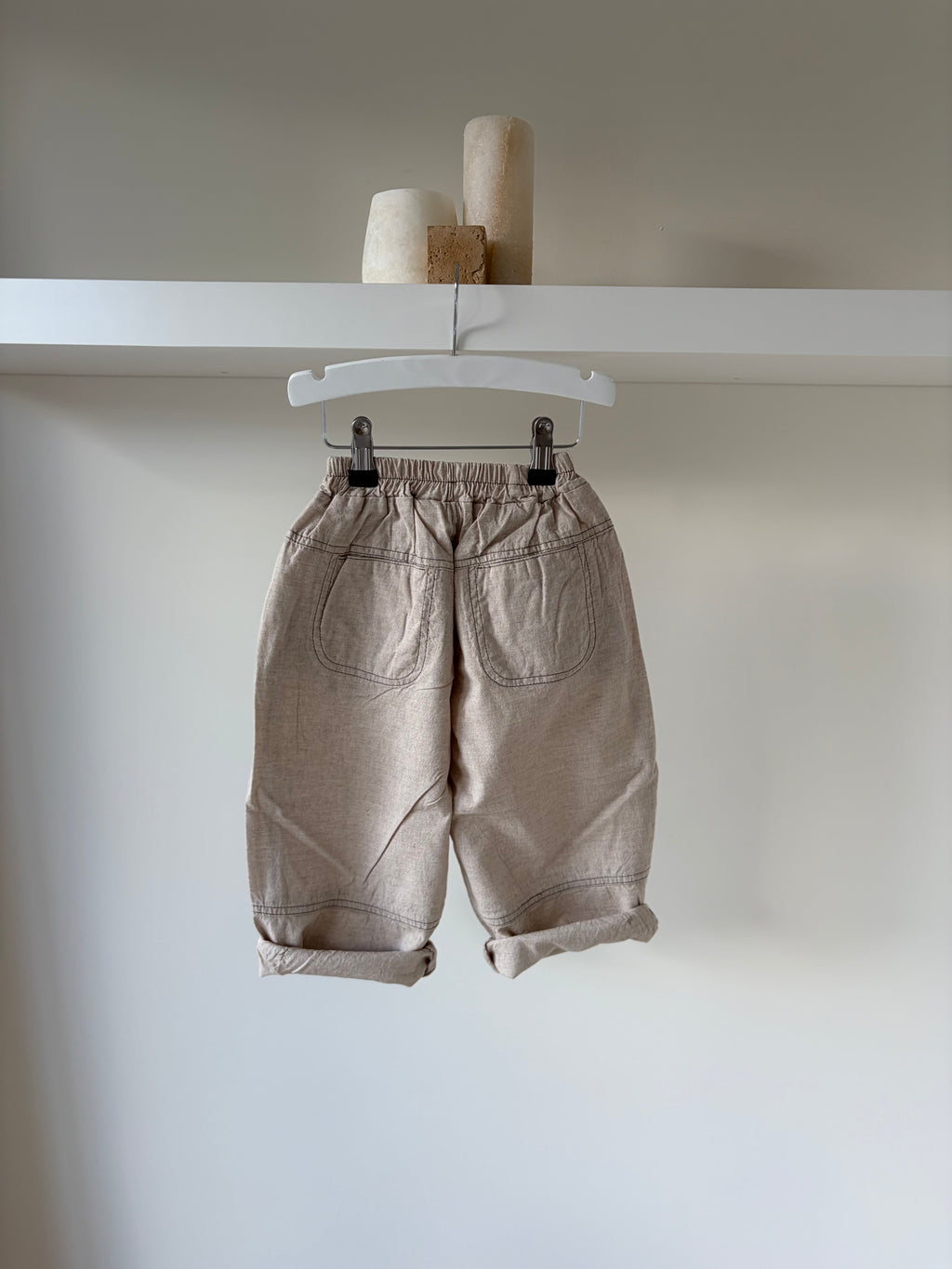 Coole beige baggy broek