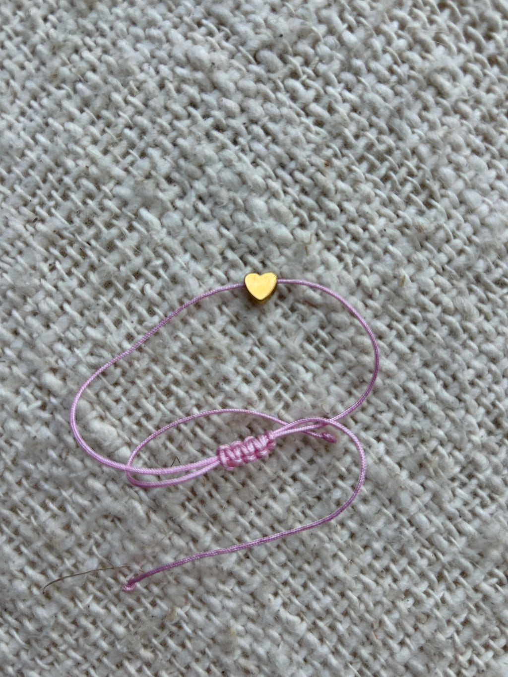Moederdag cadeau hartjes armband - roze
