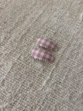 2 baby haarclipjes oudroze