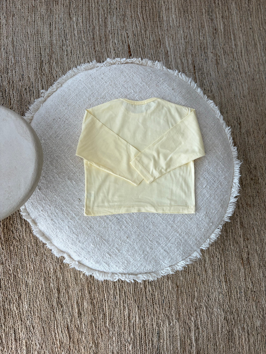 Botergele tee met lange mouwen