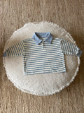 polo sweatshirt blauw