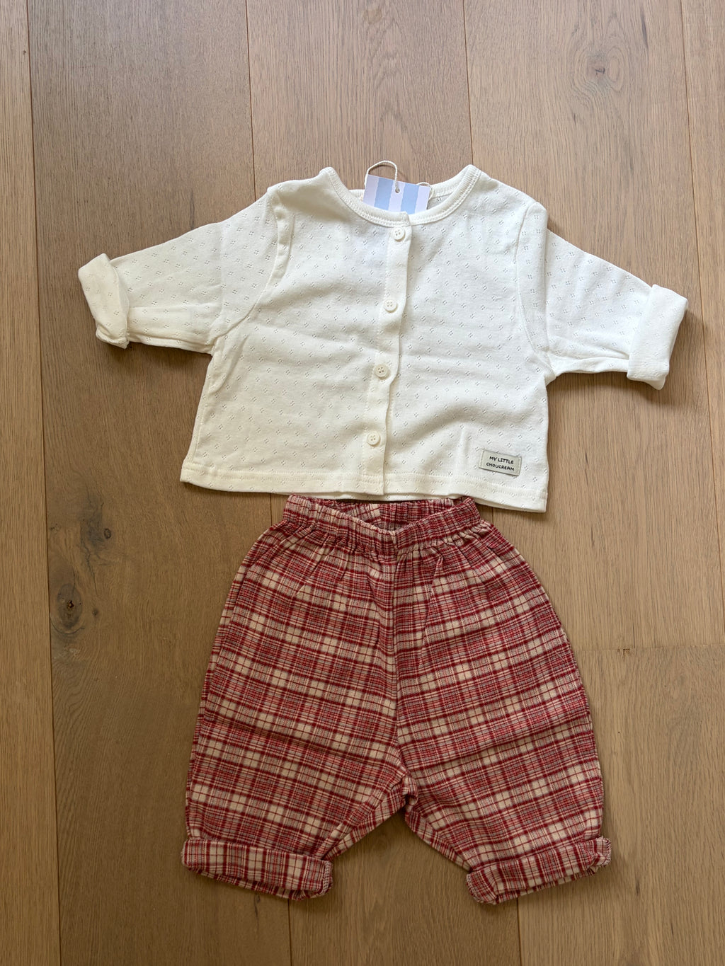 Bebe geruite broek 
