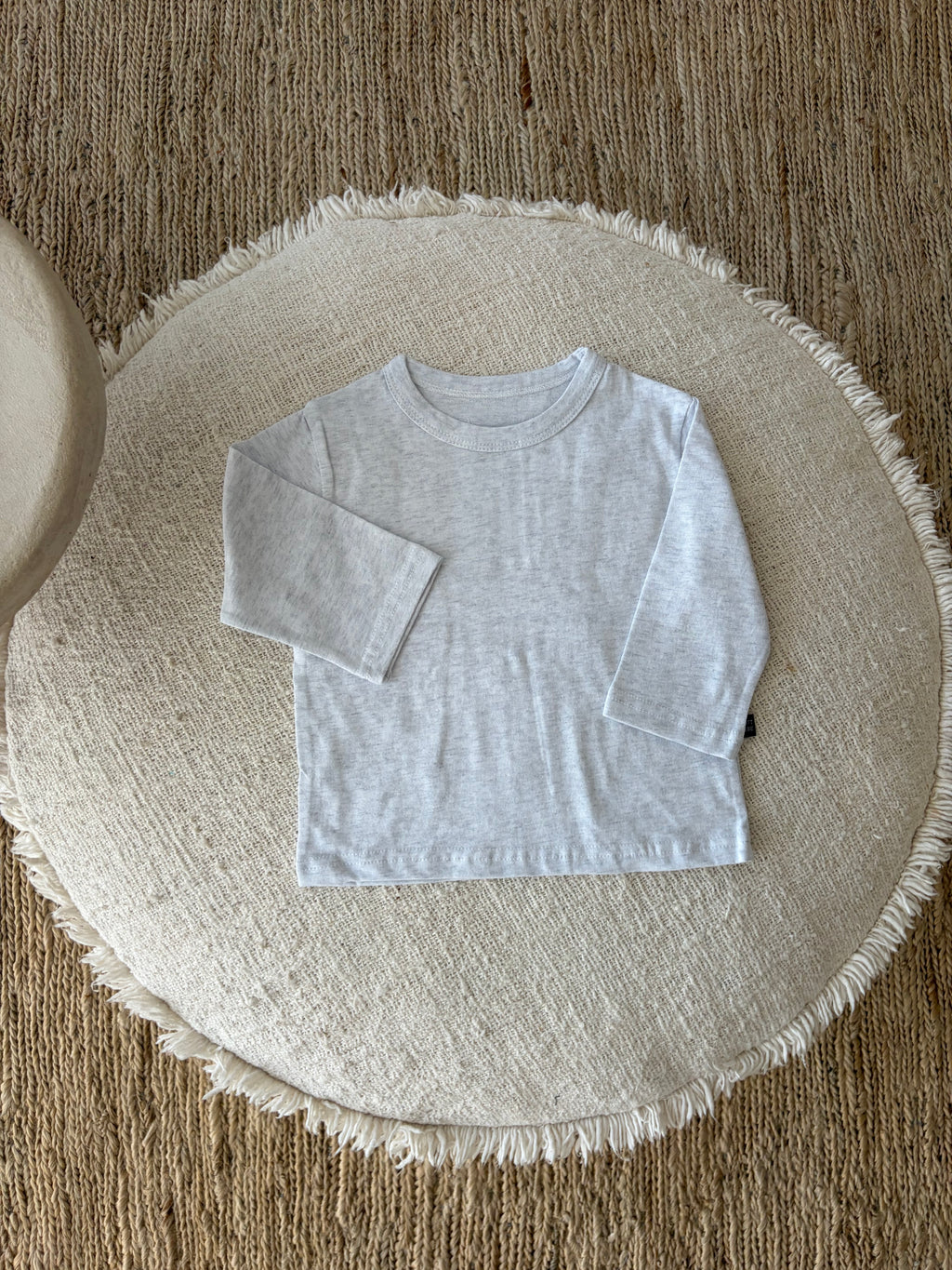 baby shirt met lange mouwen - grijs melange