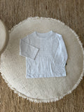 baby shirt met lange mouwen - grijs melange