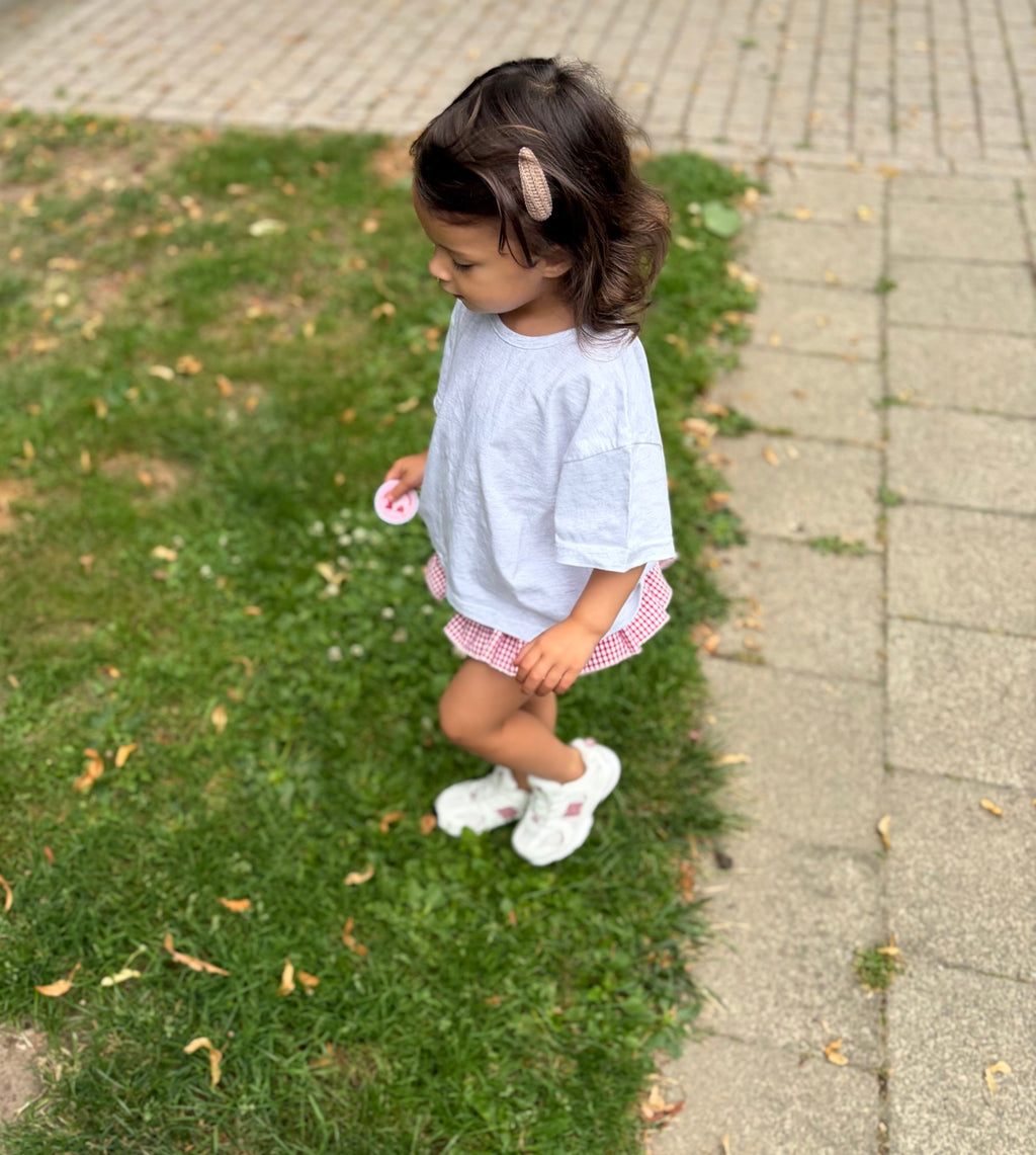 Grijze oversized t-shirt