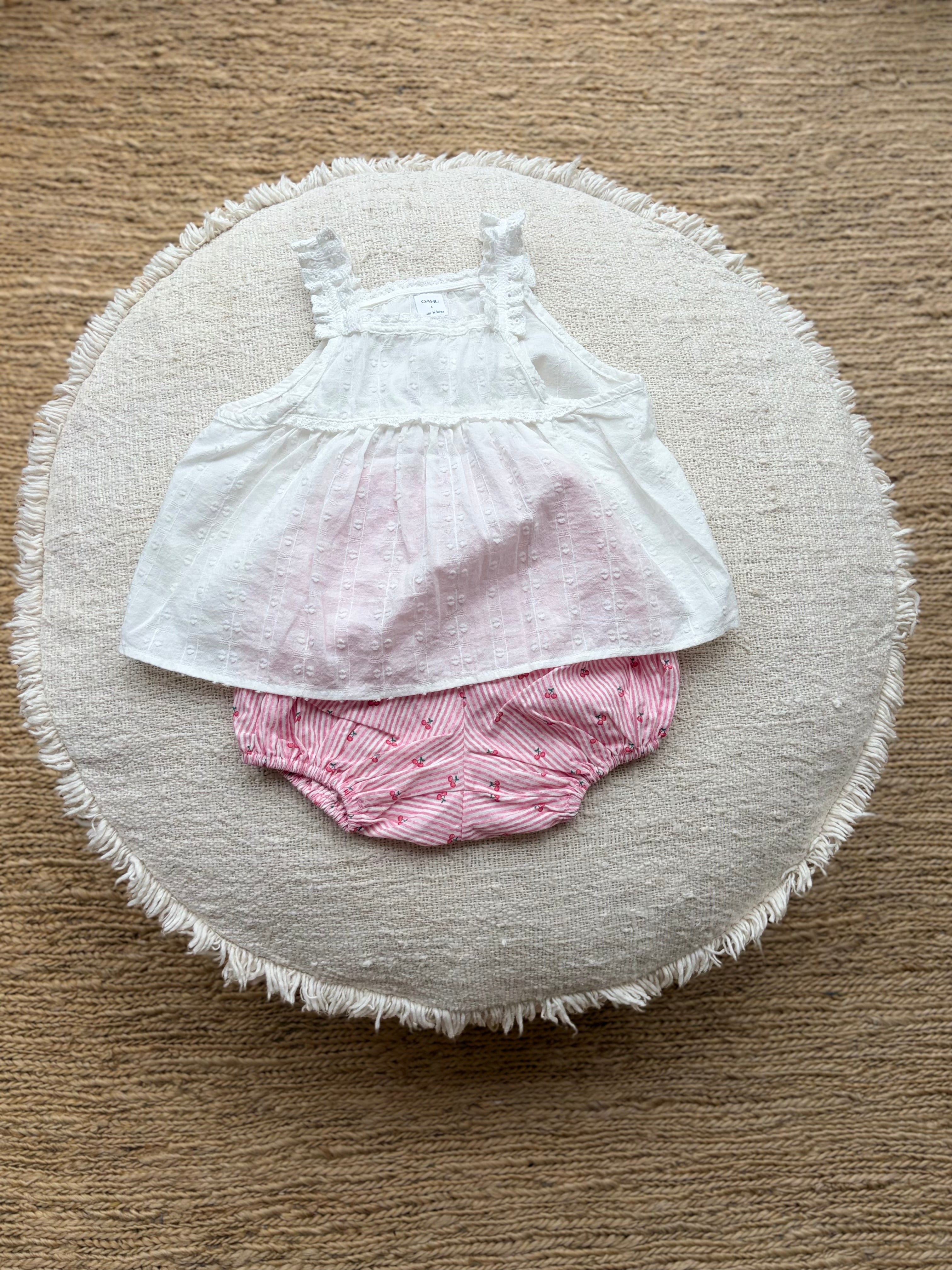 Bloomer met kersjes & strepen 
