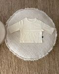 baby shirt met lange mouwen - creme