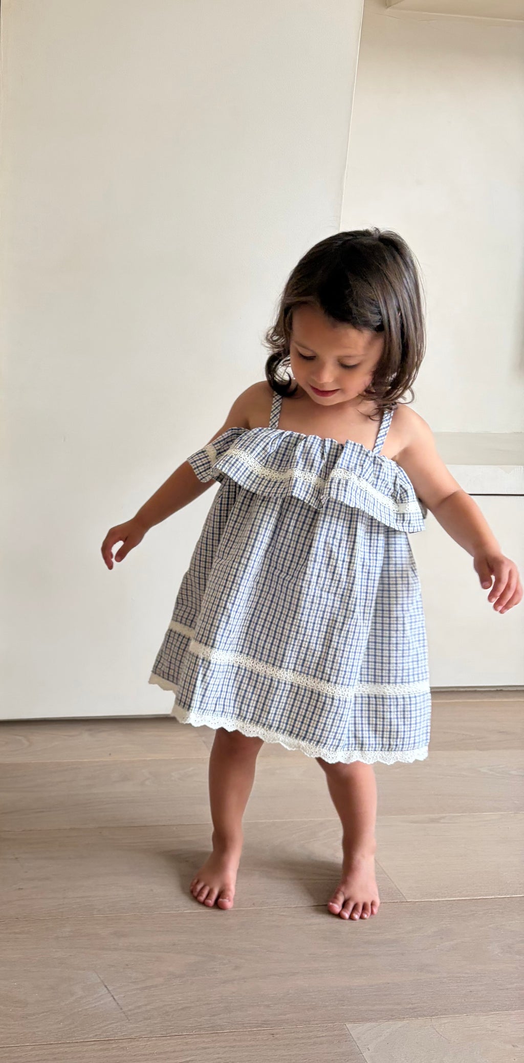 Babette ruitjes jurk