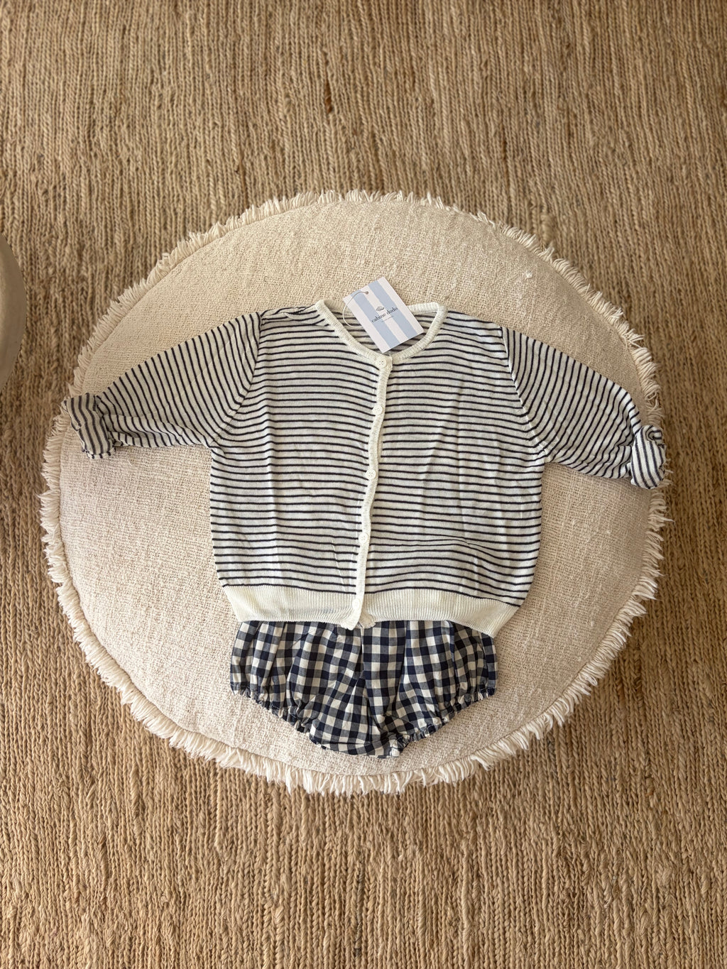 blauw geruite bloomer