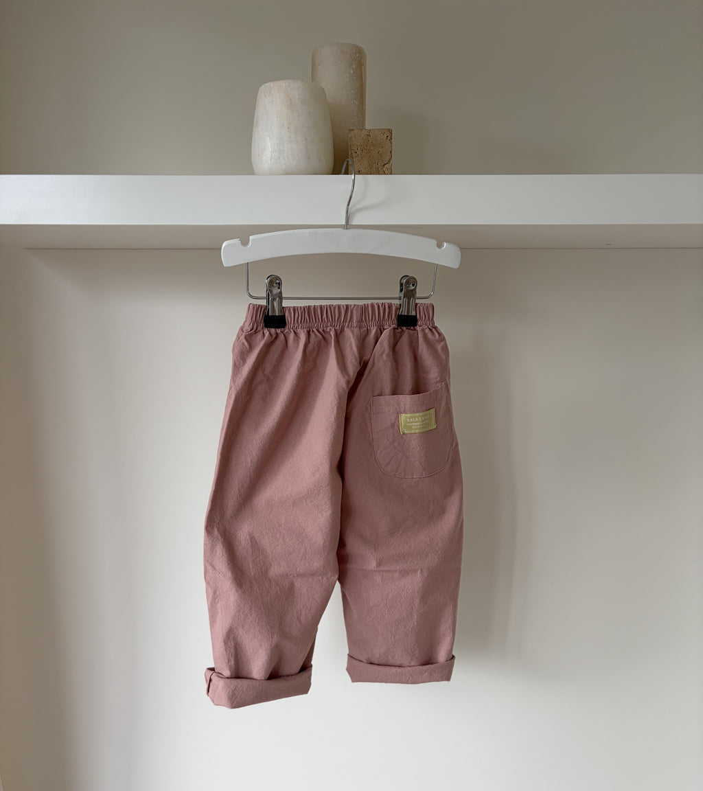Baggy broek - zachte kleur & relaxte fit