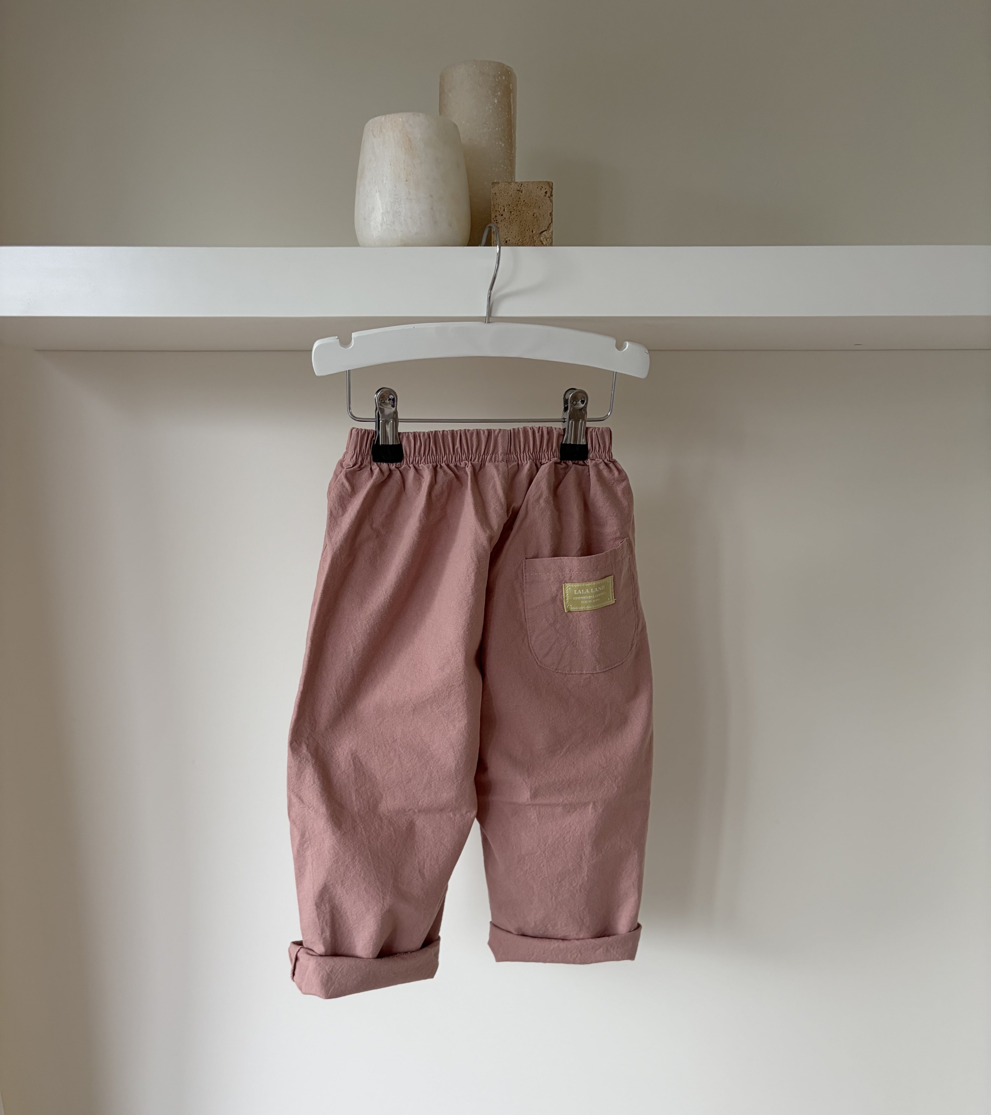 Baggy broek - zachte kleur & relaxte fit