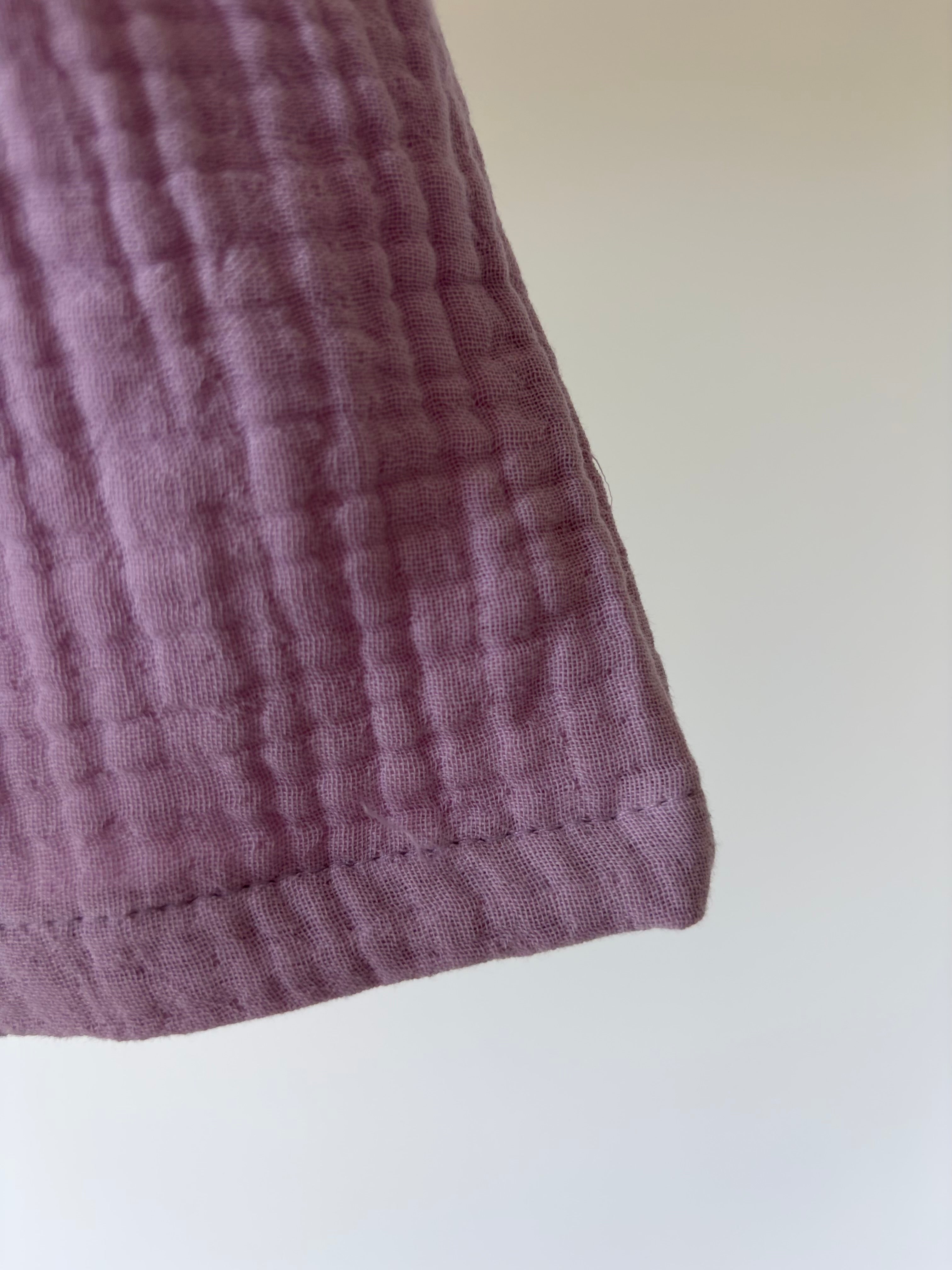 Zachte mousseline baby top - lila