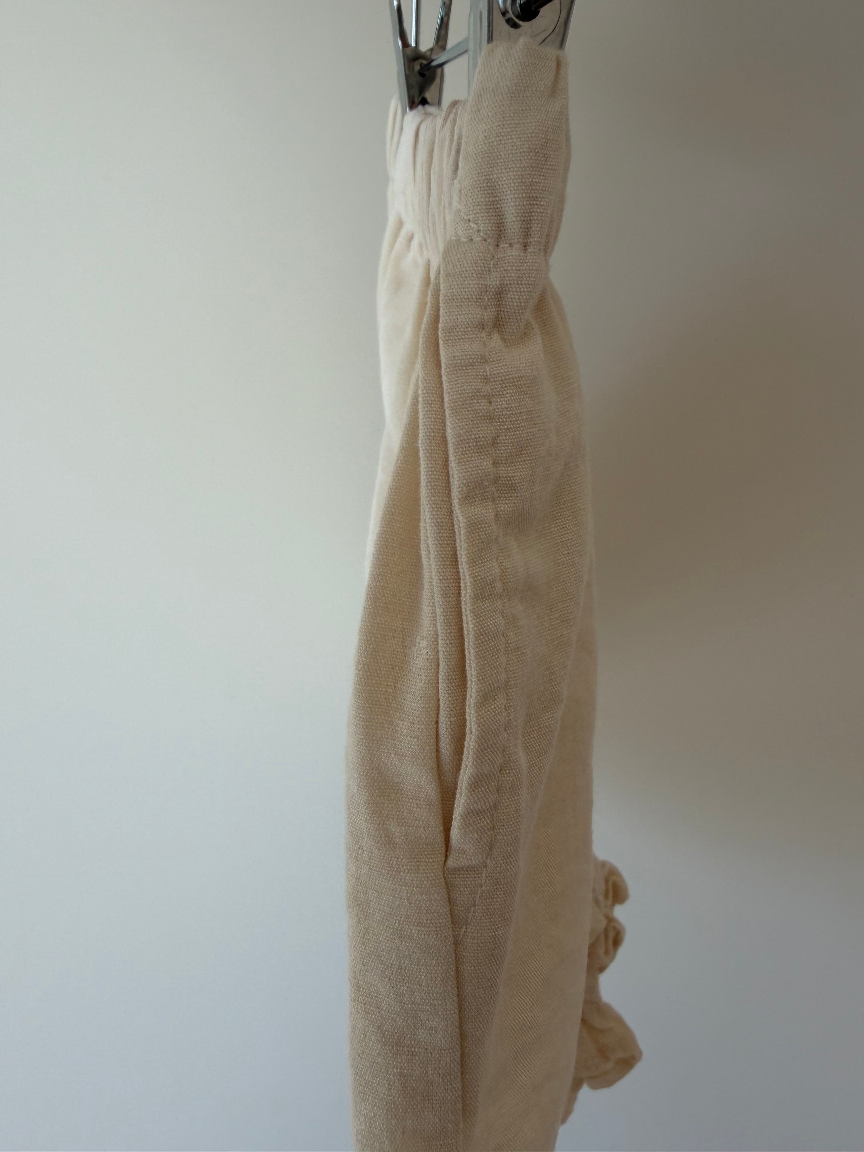 Short met ruches - beige