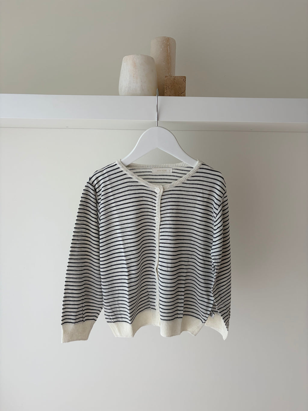 Gestreept zomer cardigan - 20% linnen