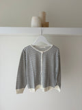 Gestreept zomer cardigan - 20% linnen