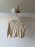 Beige zomer cardigan - 20% linnen