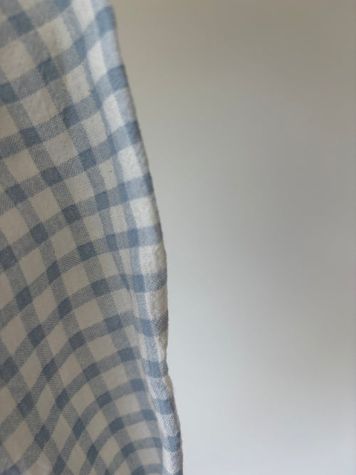 Licht blauwe vichy broek