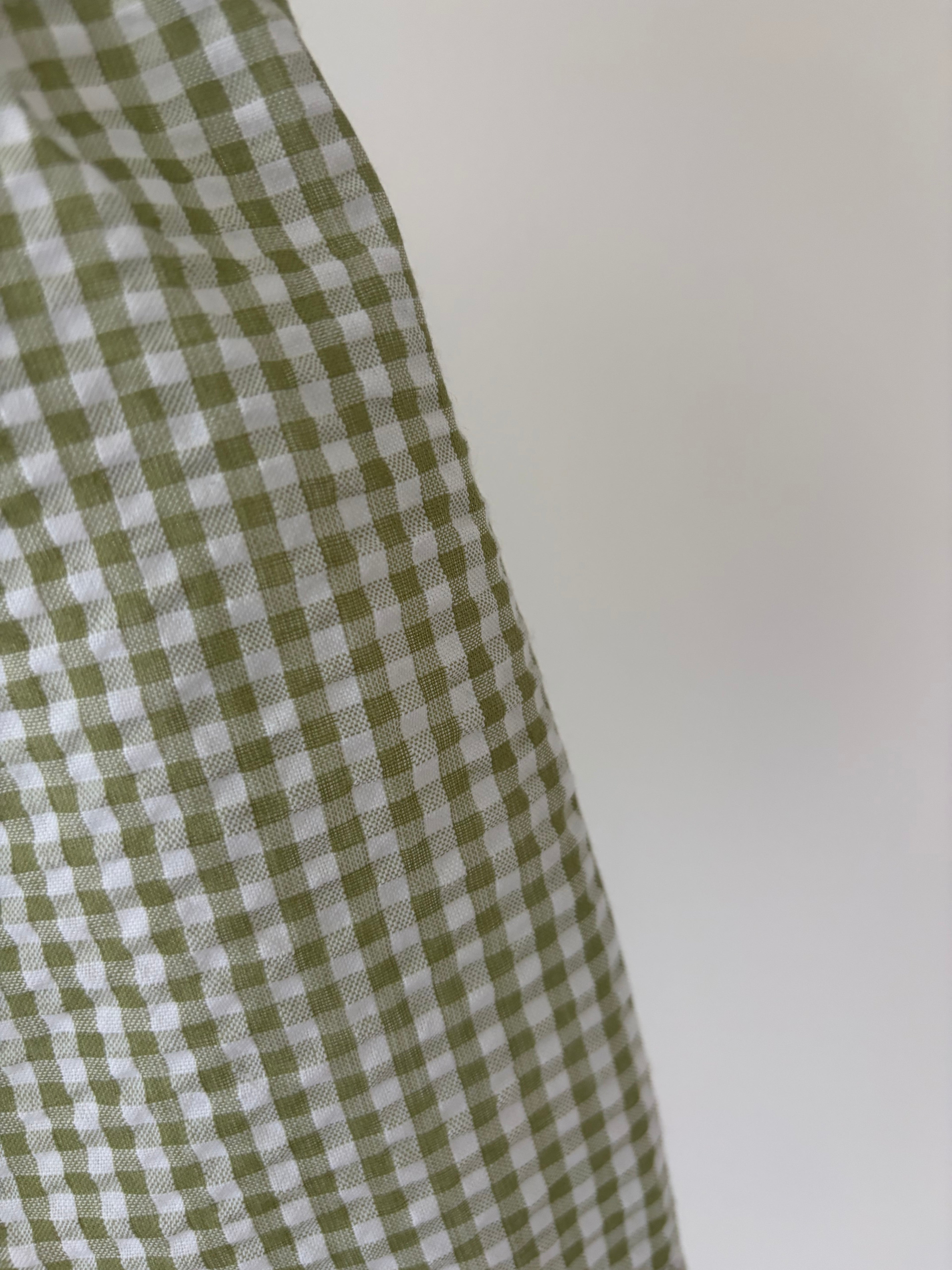 Geruite short- groen
