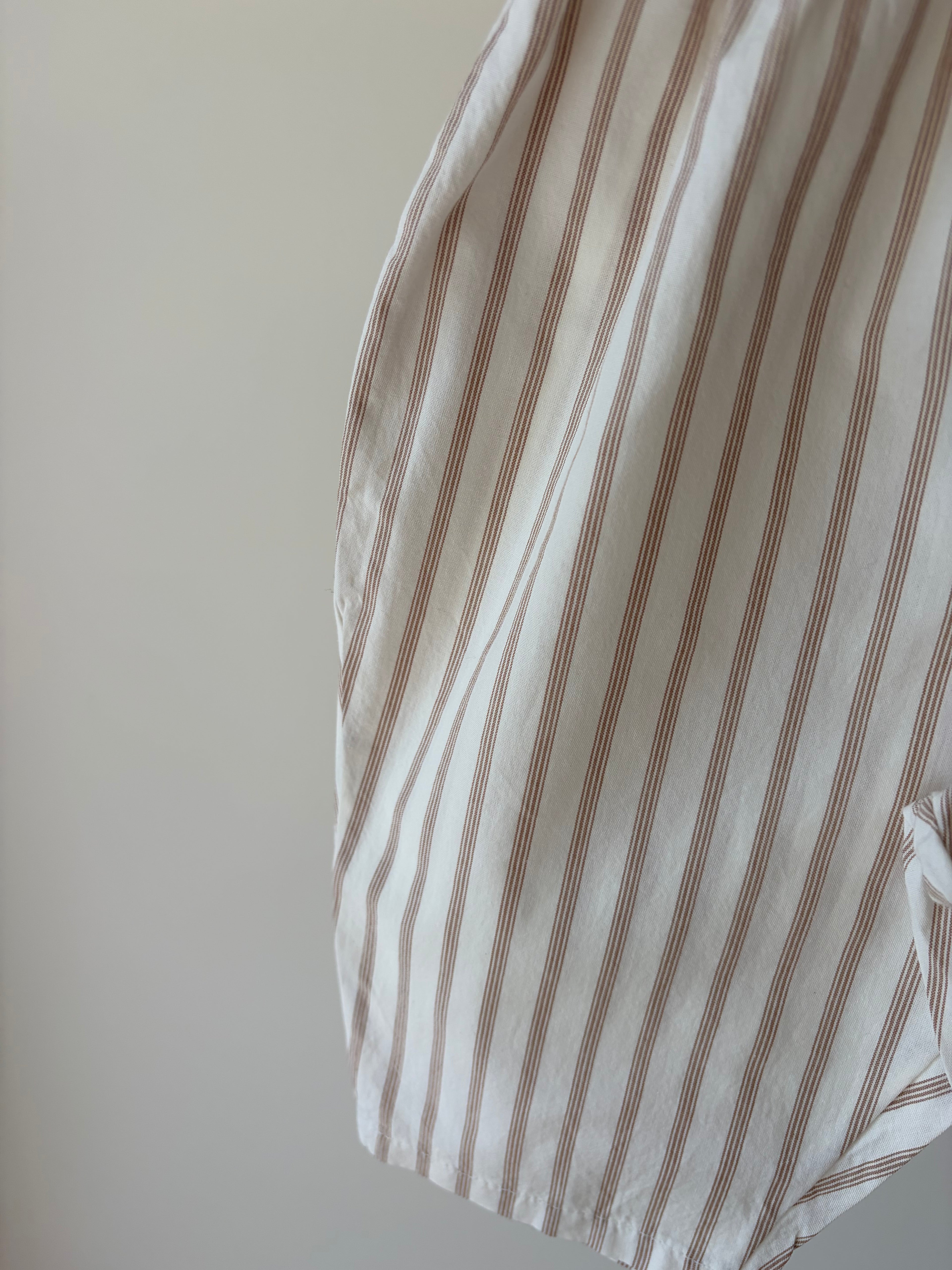 Gestreepte broek - beige