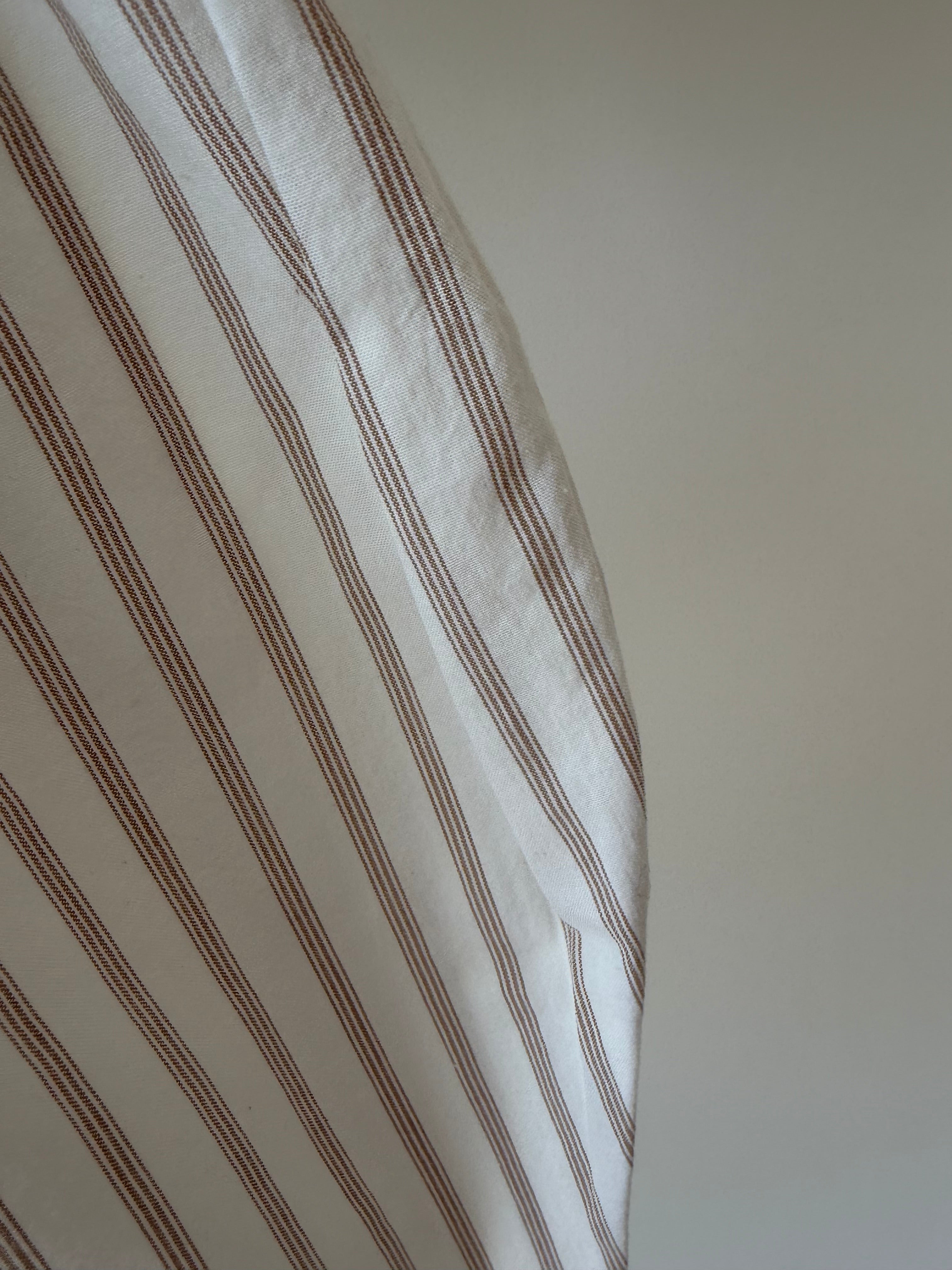 Gestreepte broek - beige