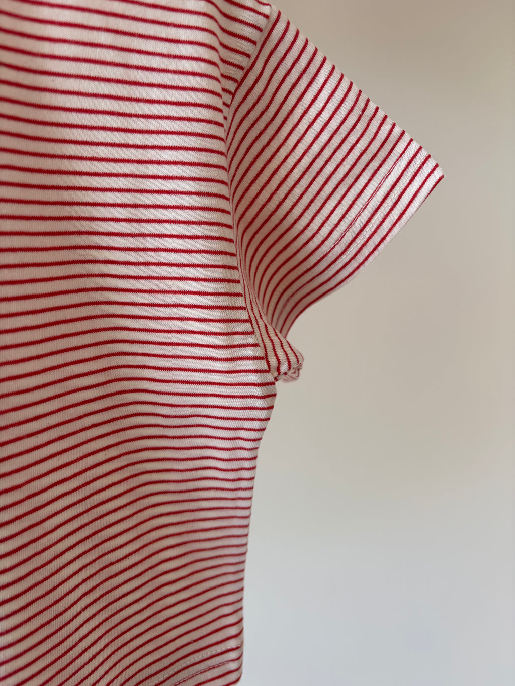 Oversized gestreept tee – rood & wit
