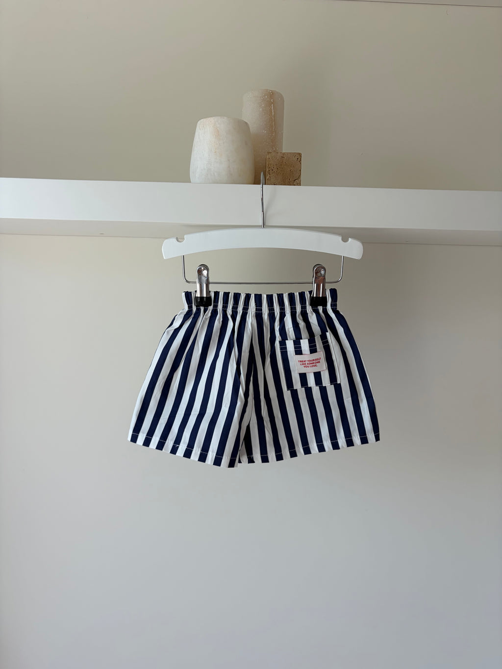 Gestreept broekje - blauw & wit