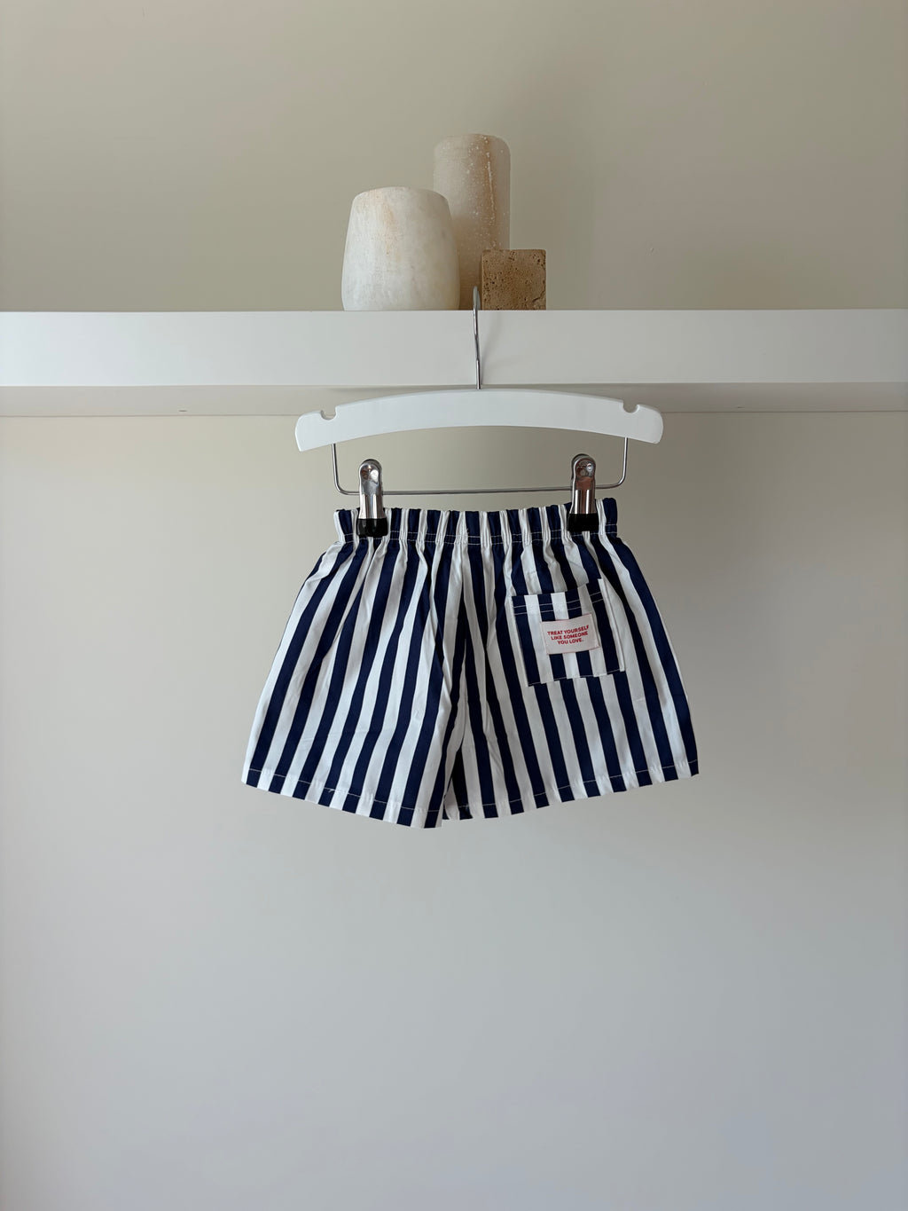 Gestreept broekje - blauw & wit