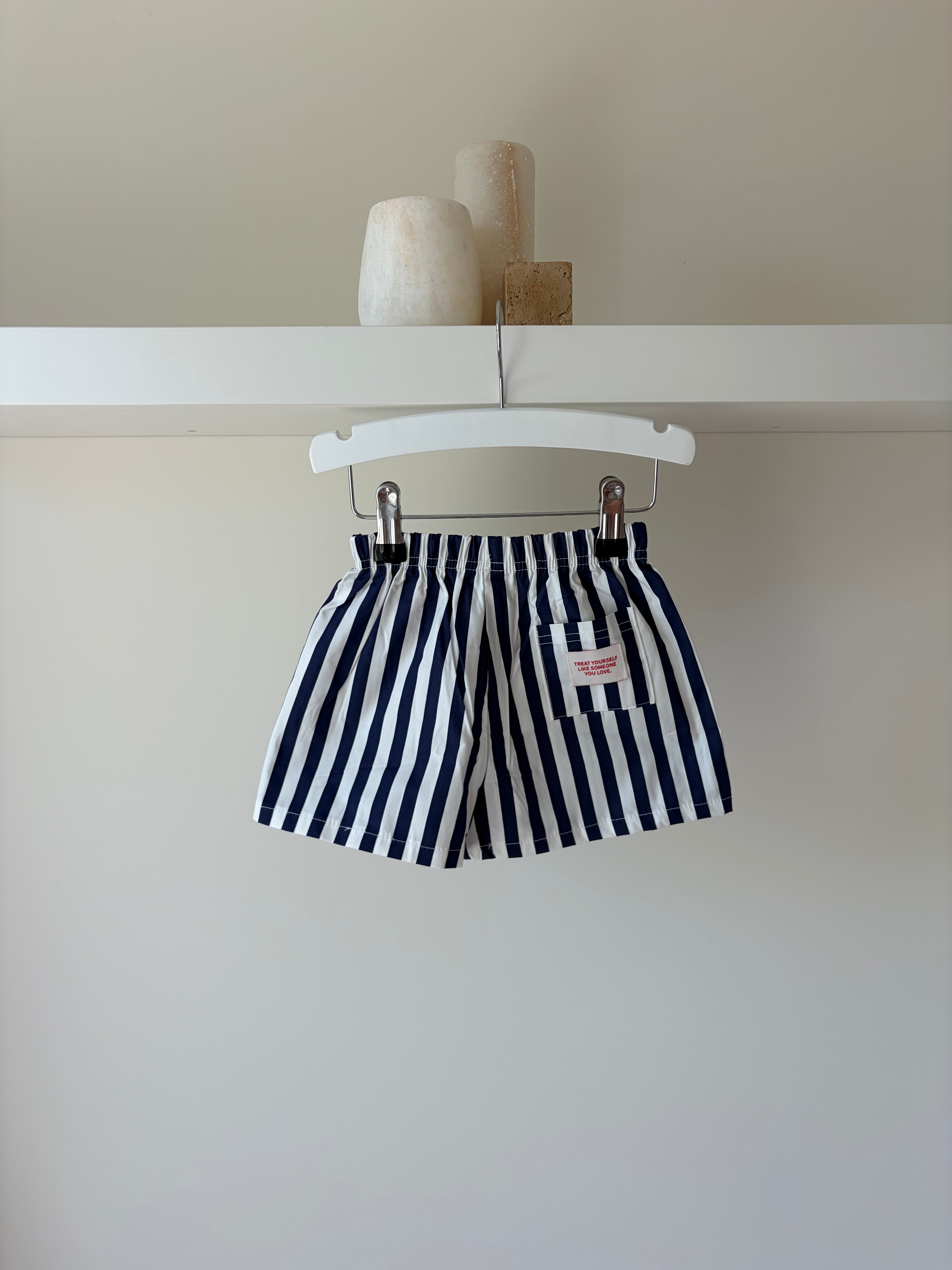 Gestreept broekje - blauw & wit