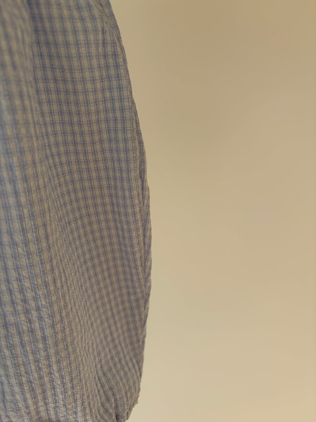 Lichtblauwe vichy broek