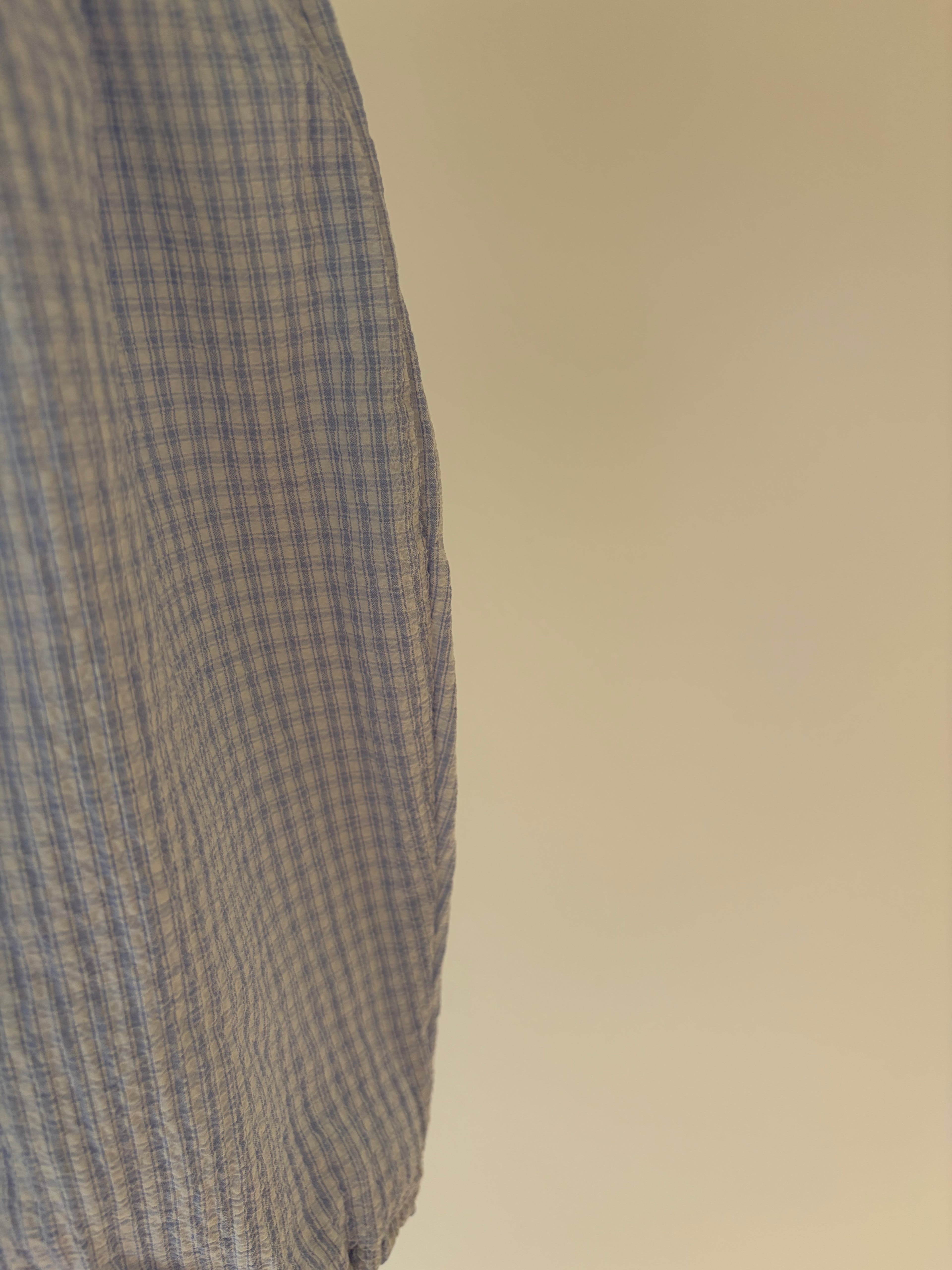 Lichtblauwe vichy broek