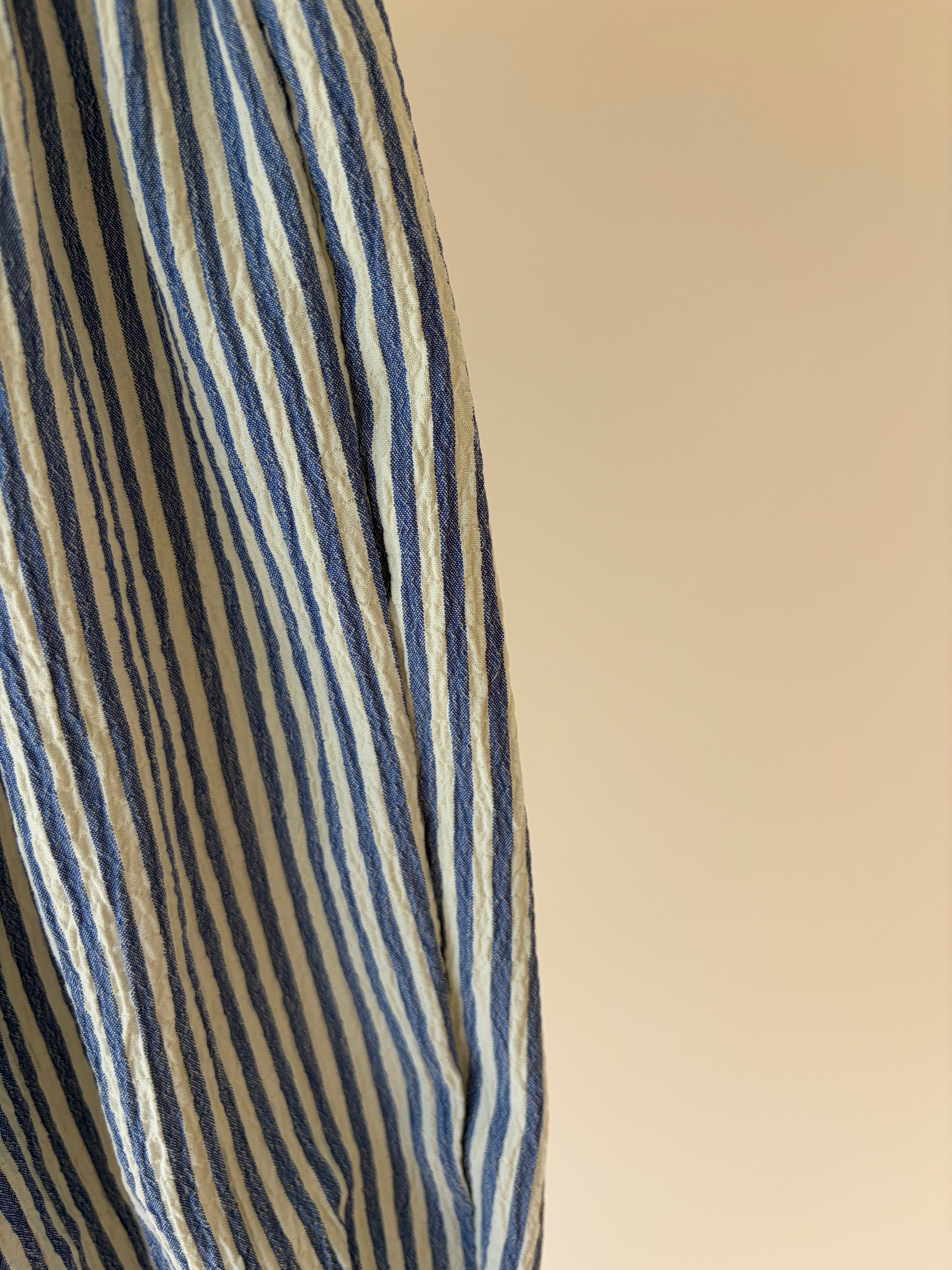 Gestreepte bambibroek - blauw