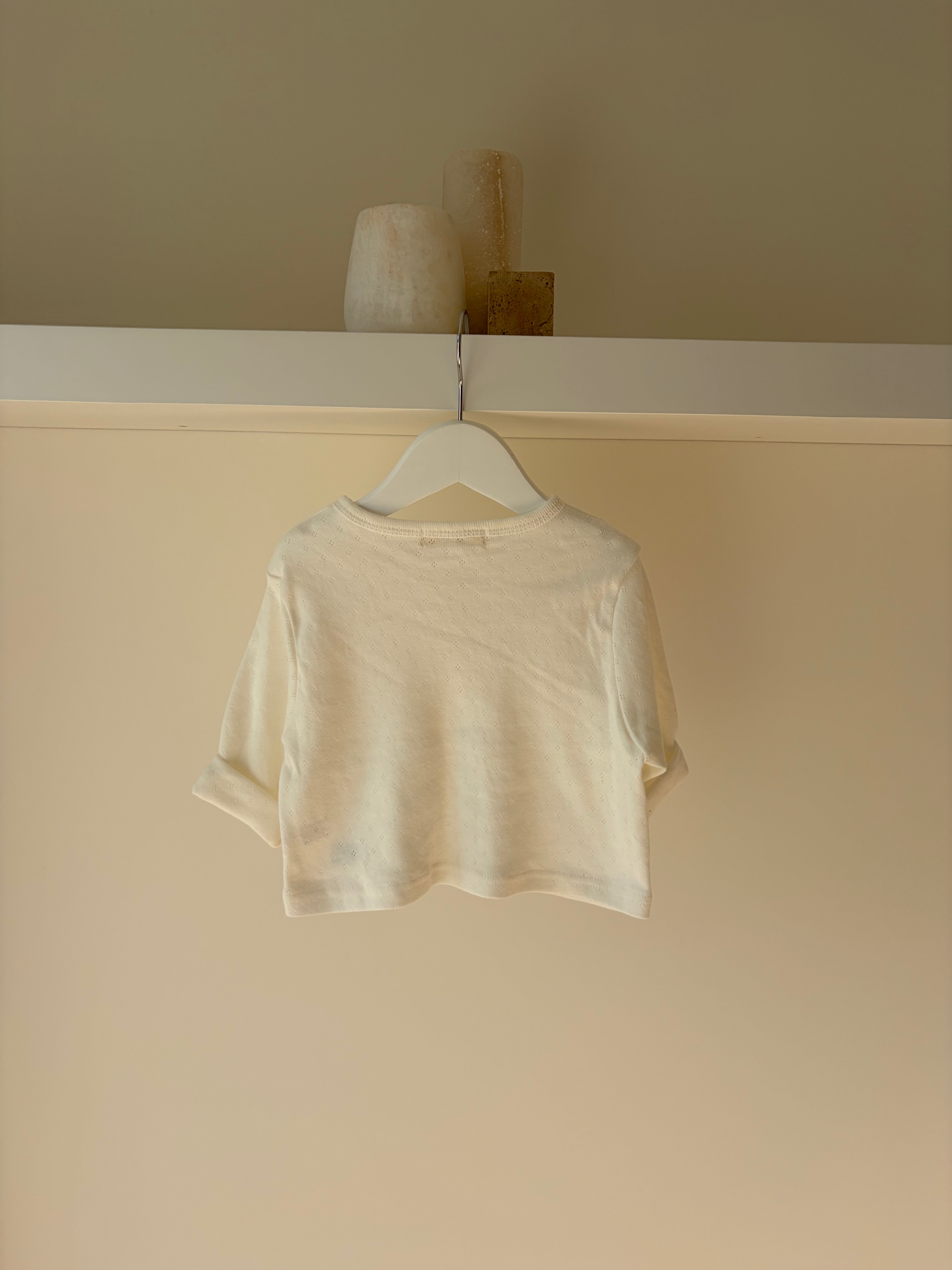 Zacht ivoorkleurig cardigan