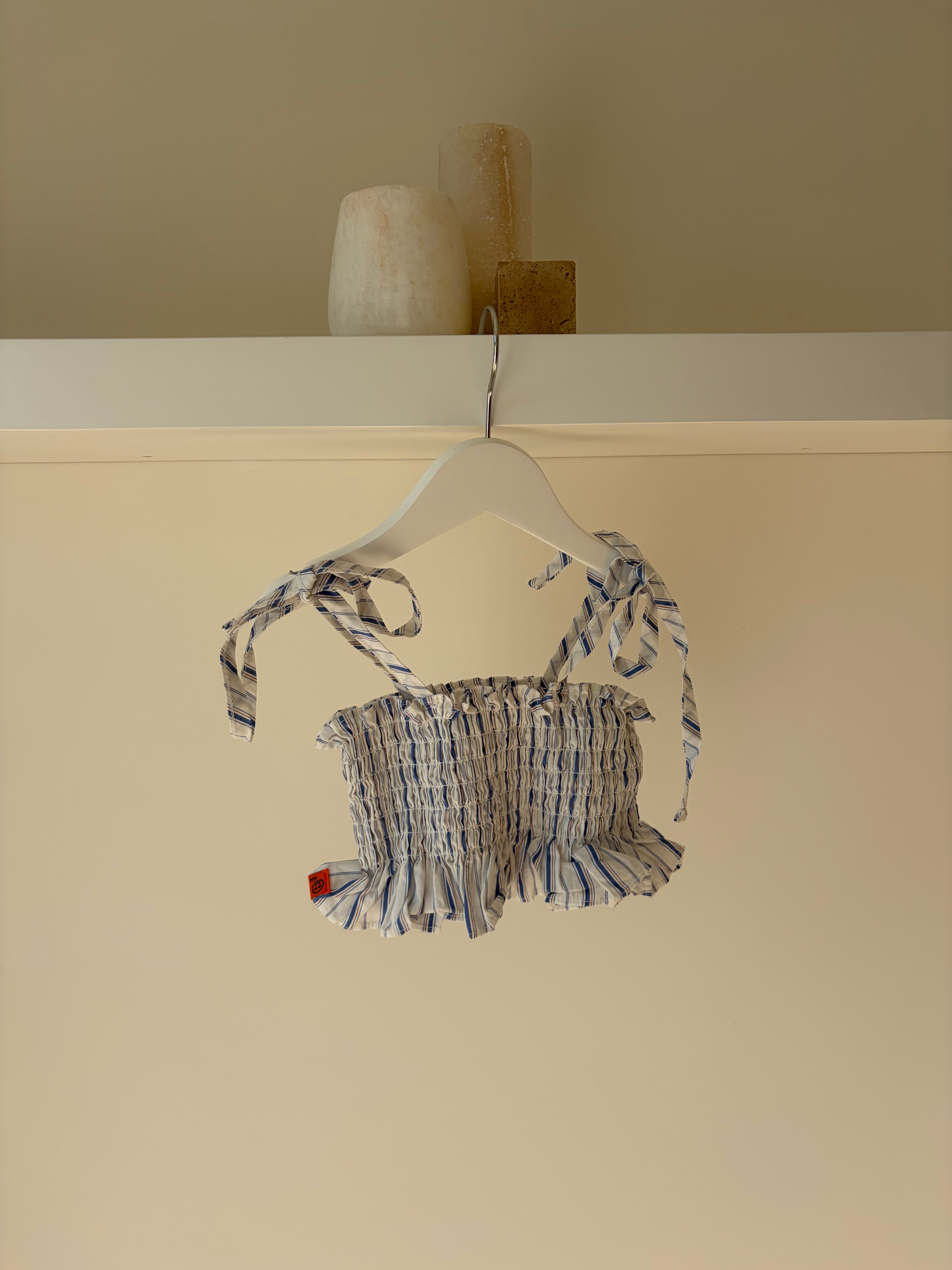 Chique gestreepte top met lintjes
