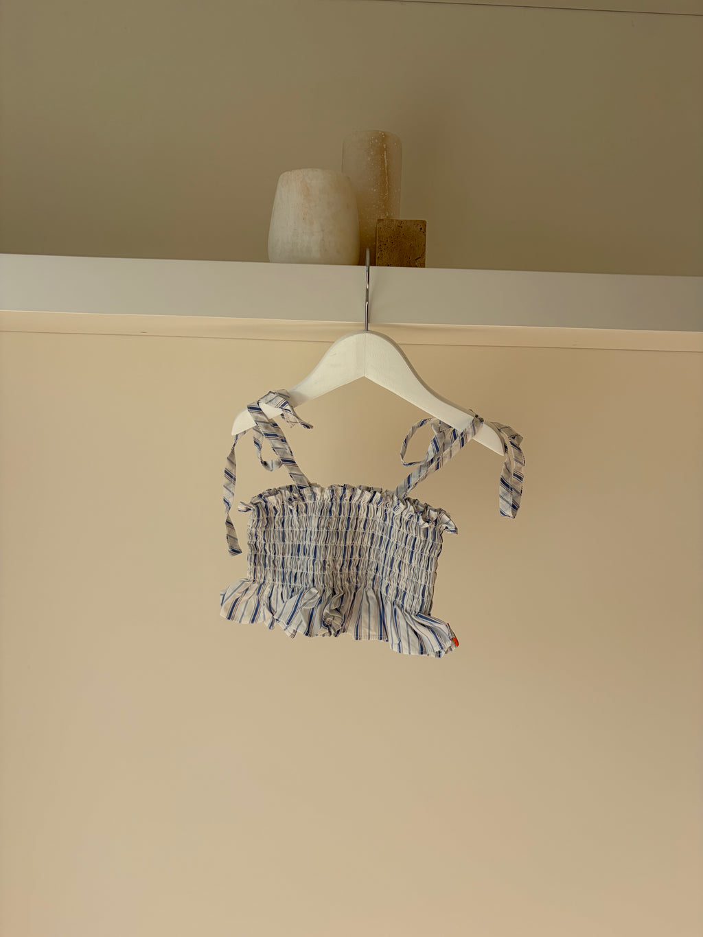 Chique gestreepte top met lintjes