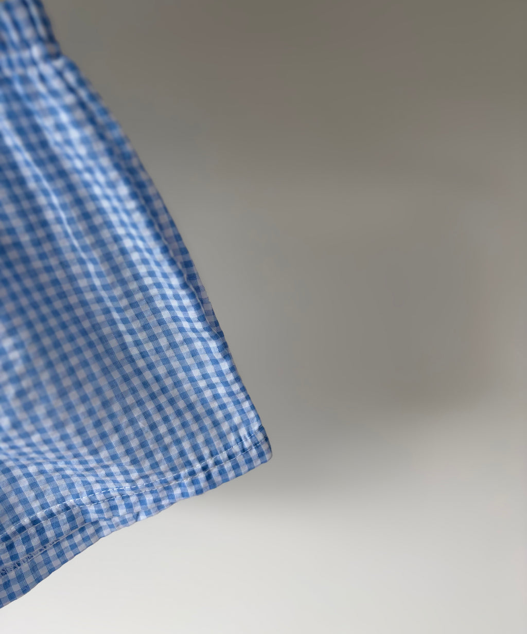 Geruite short - blauw 