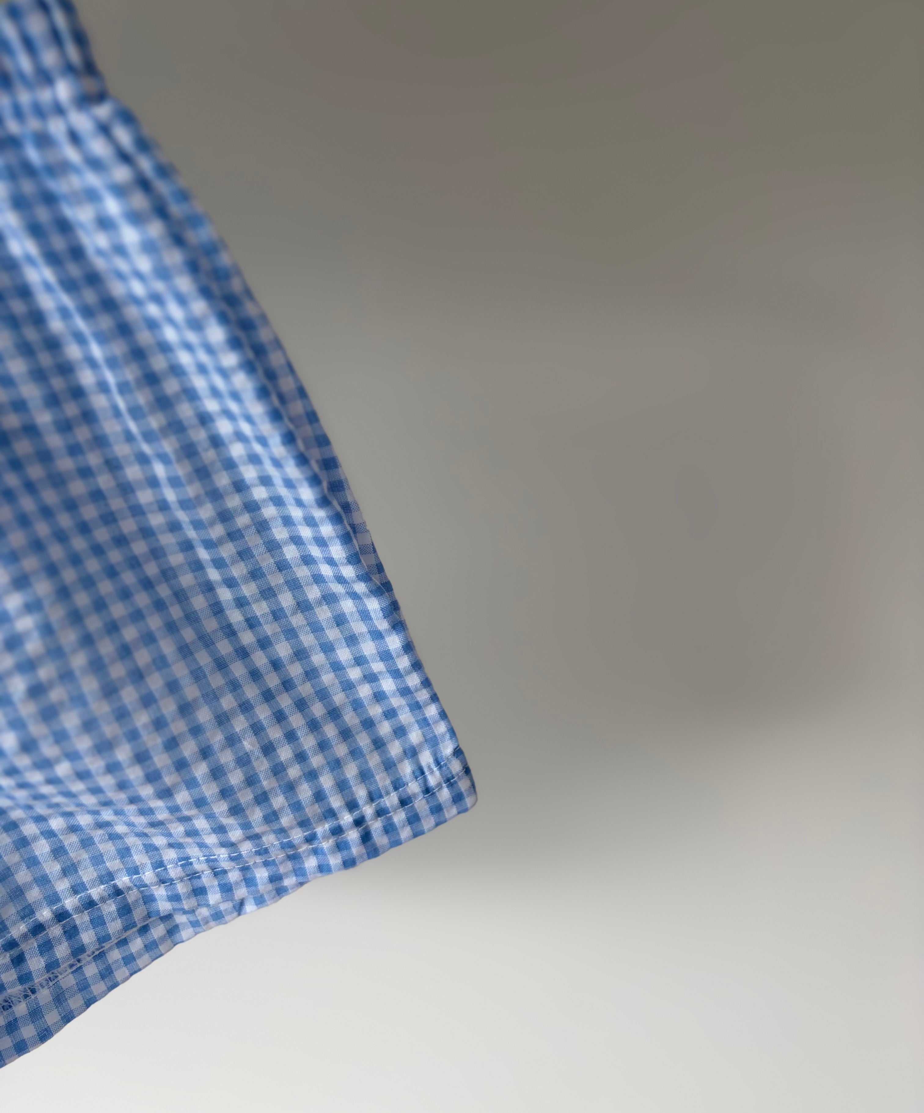 Geruite short - blauw 