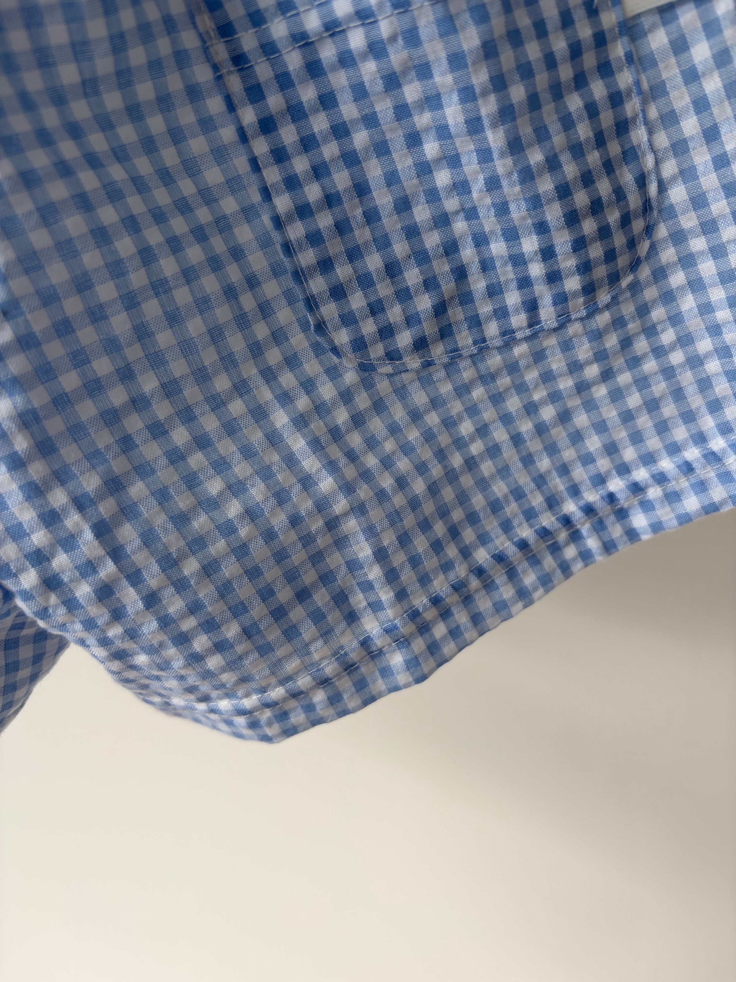 Geruite short - blauw 