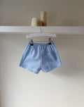 Geruite short - blauw 