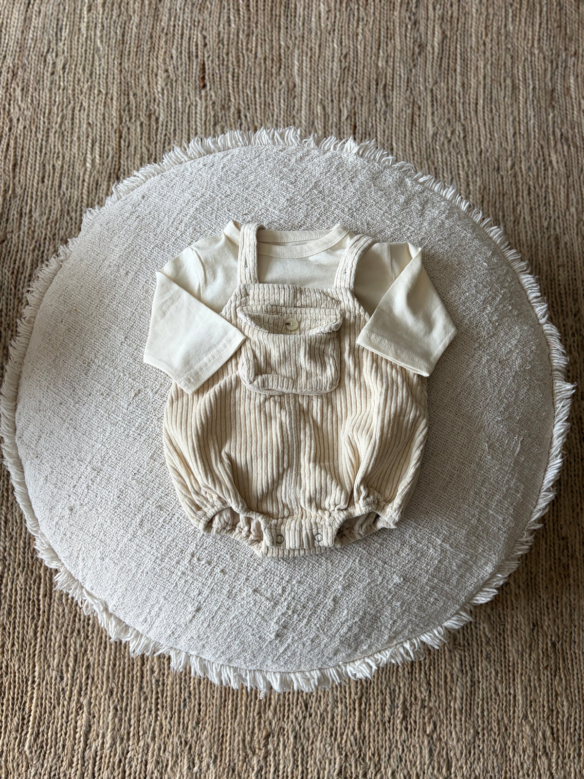 Baby corduroy romper