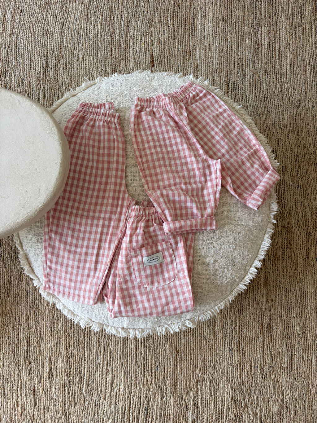 Camille geruite baby broek