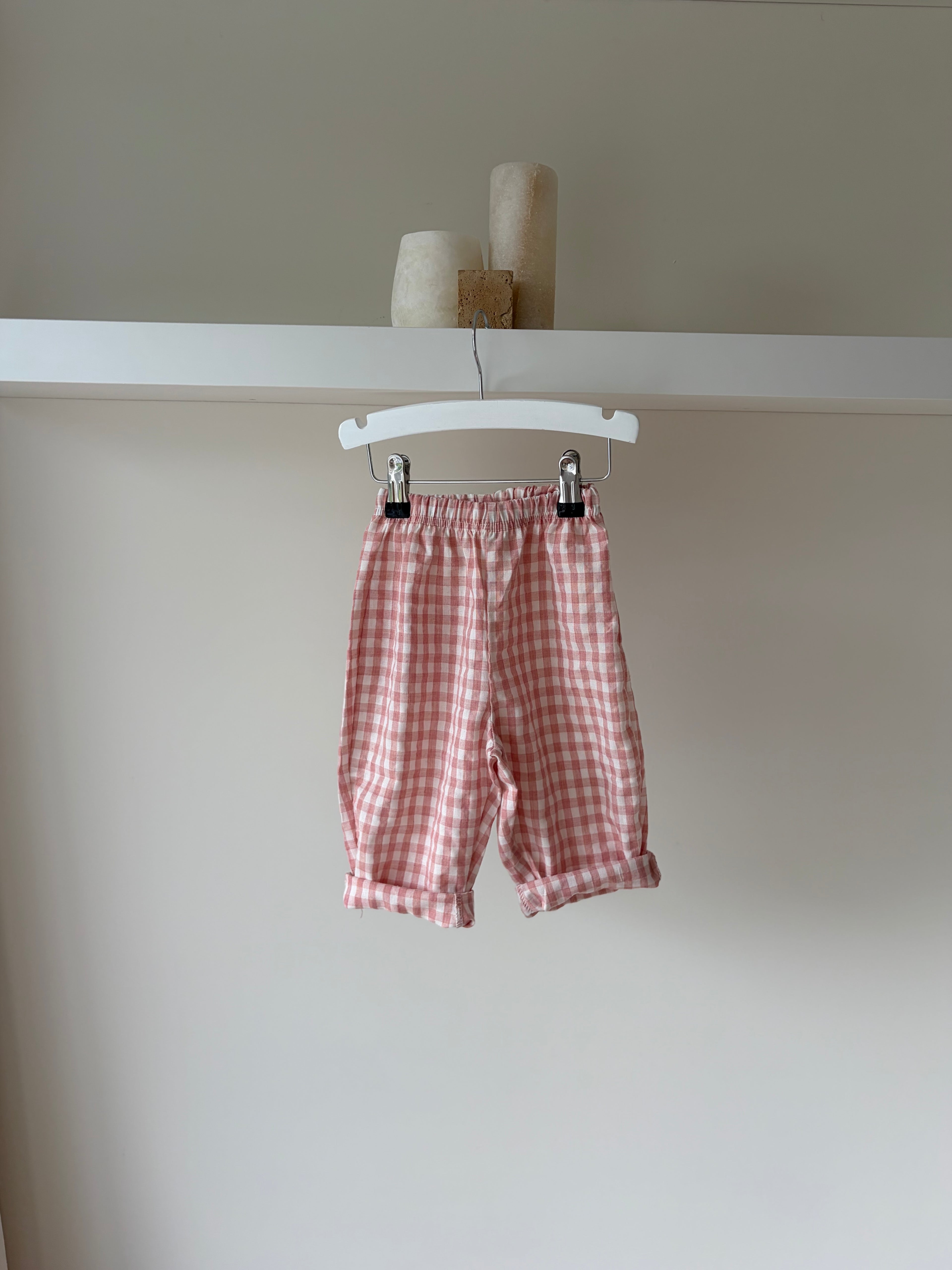 Camille geruite baby broek