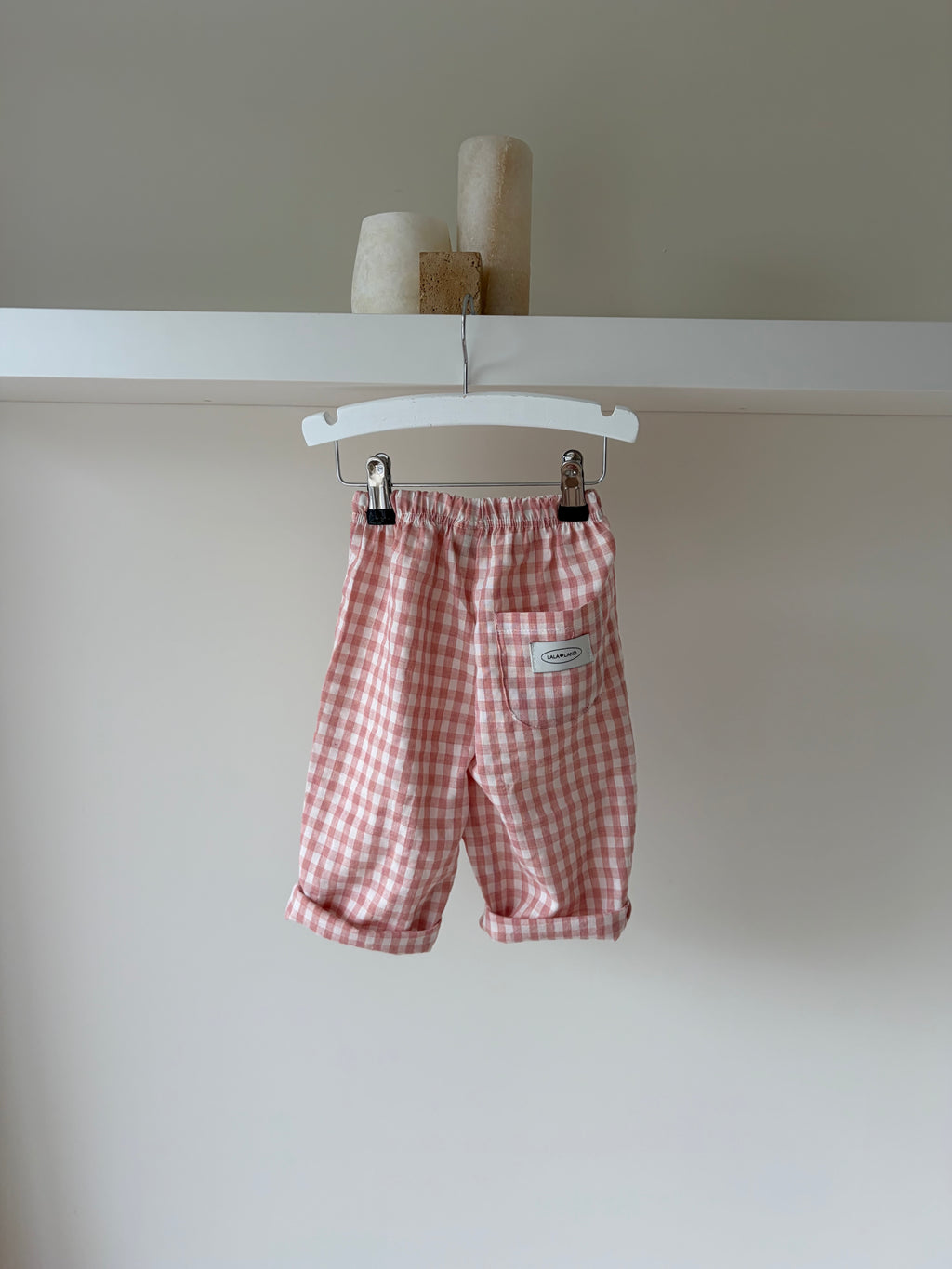 Camille geruite baby broek