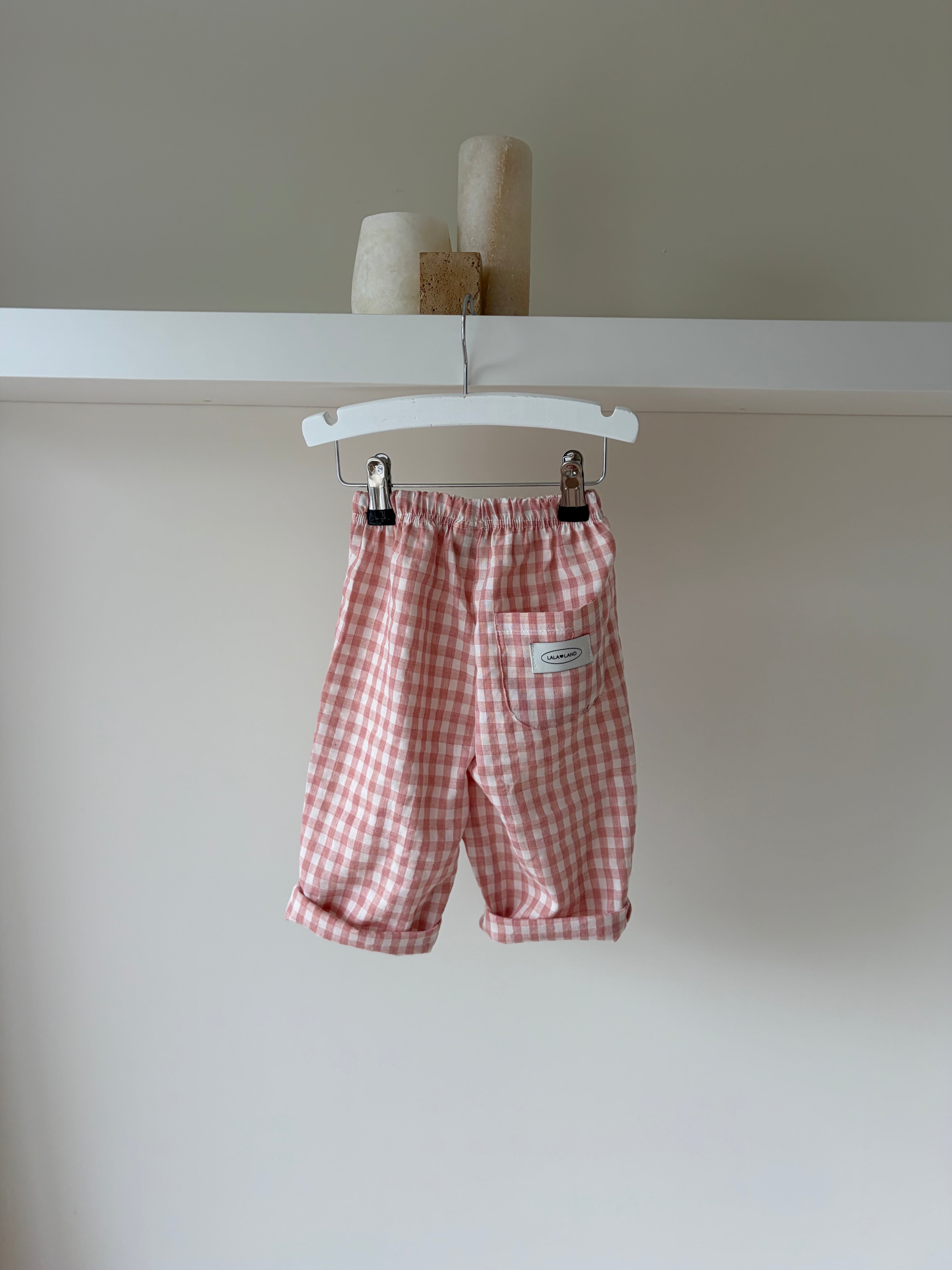 Camille geruite baby broek