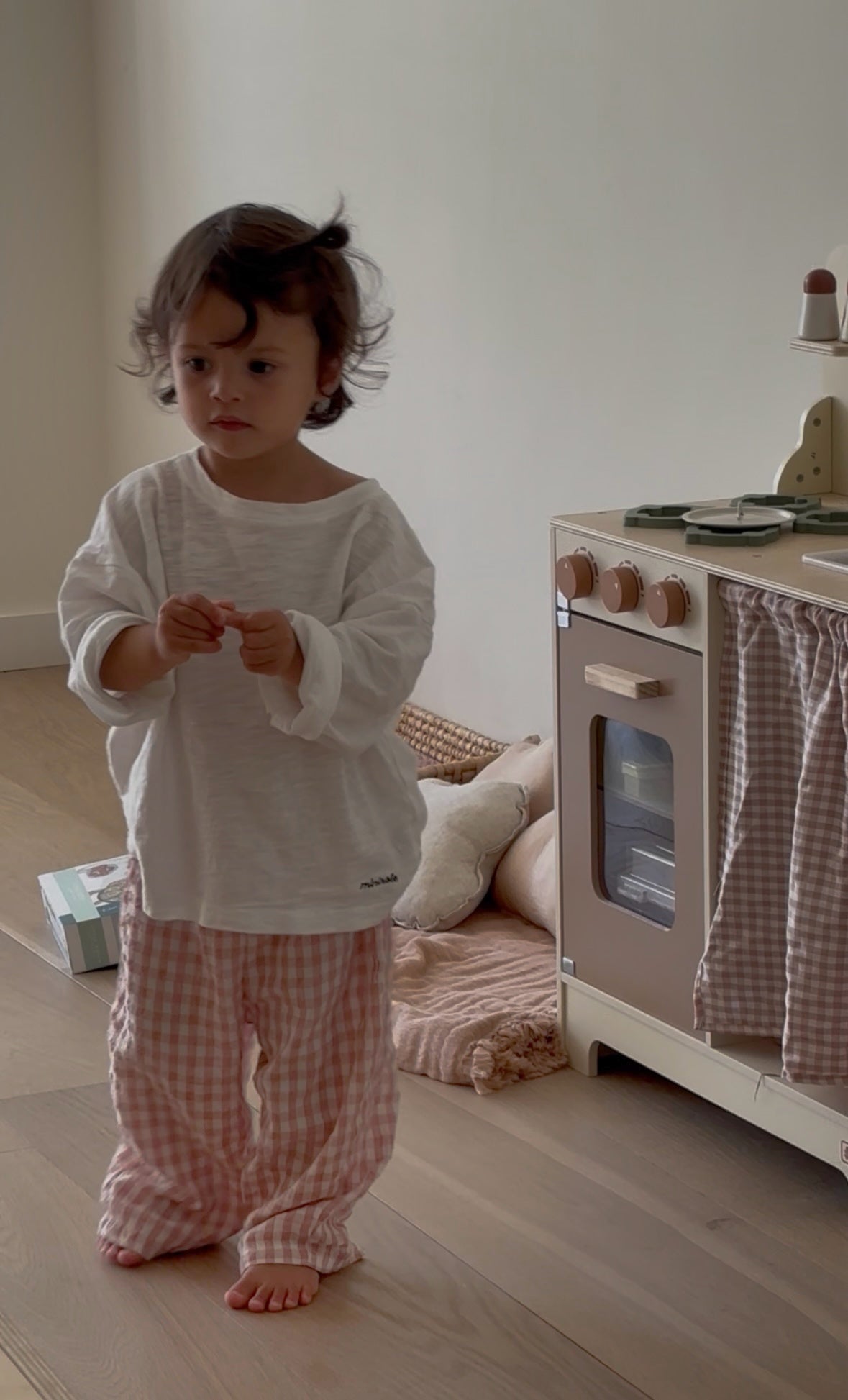 Camille geruite baby broek