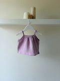 Zachte mousseline baby top - lila