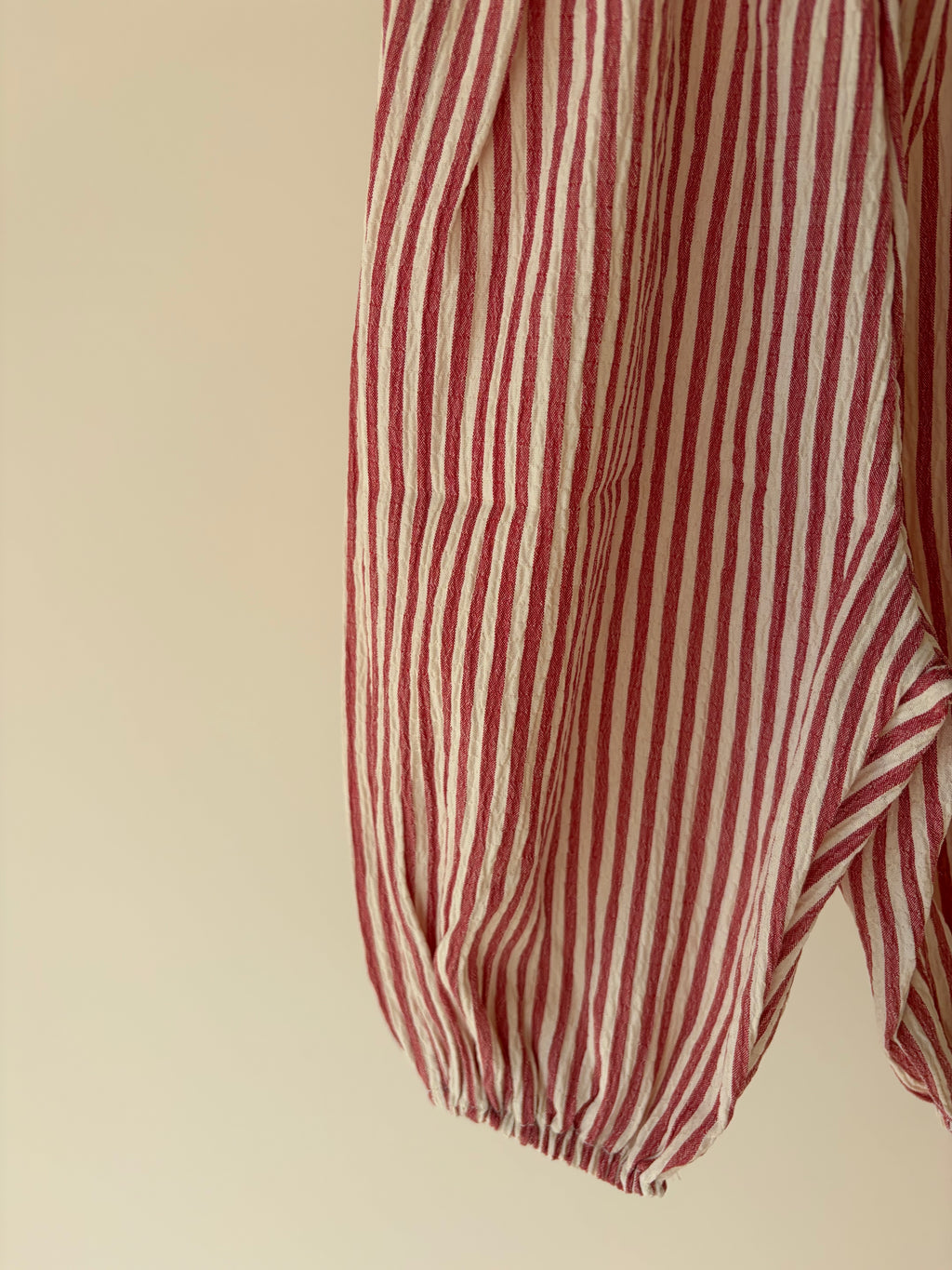 Gestreepte bambi broek - rood