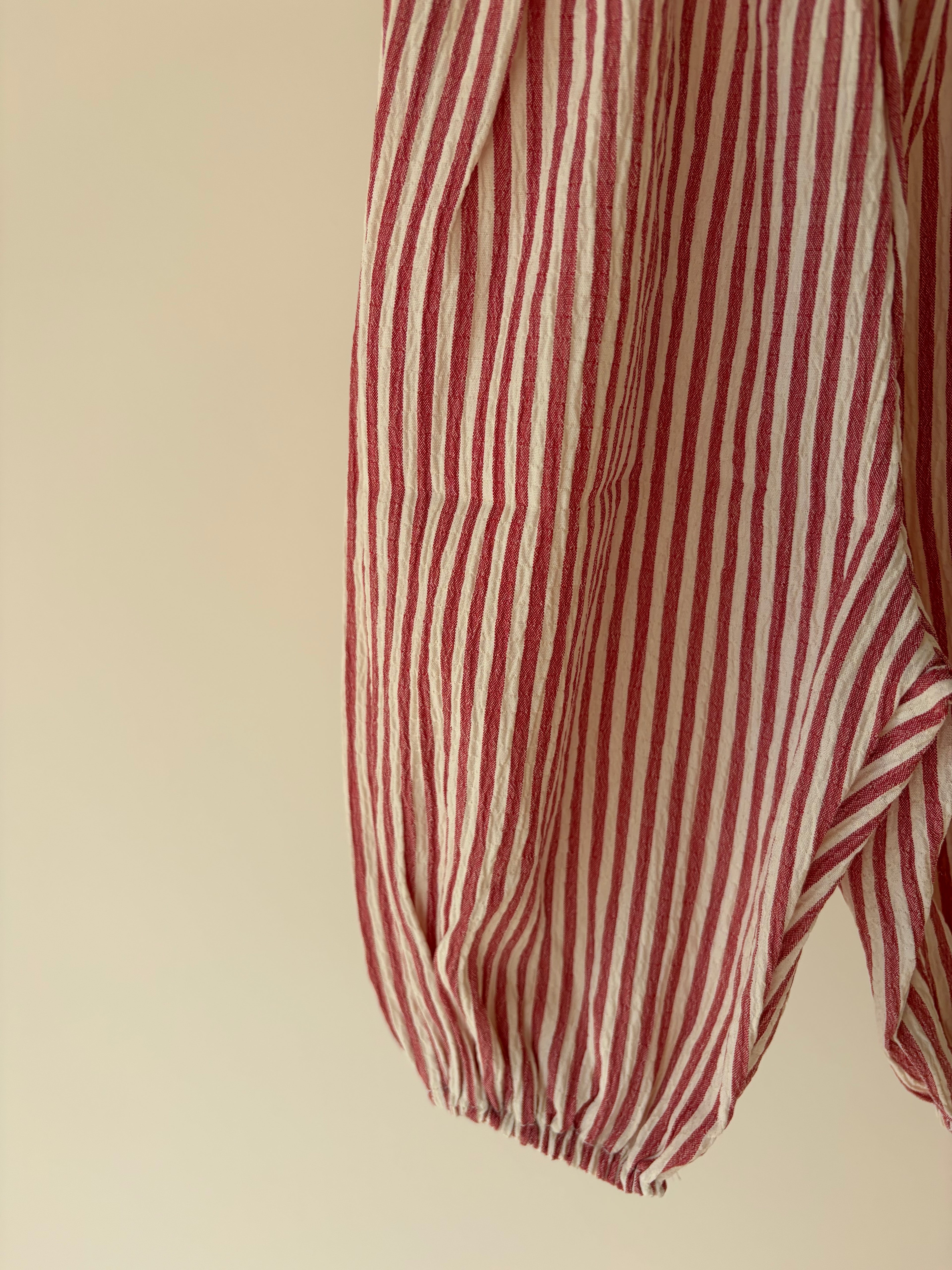 Gestreepte bambi broek - rood